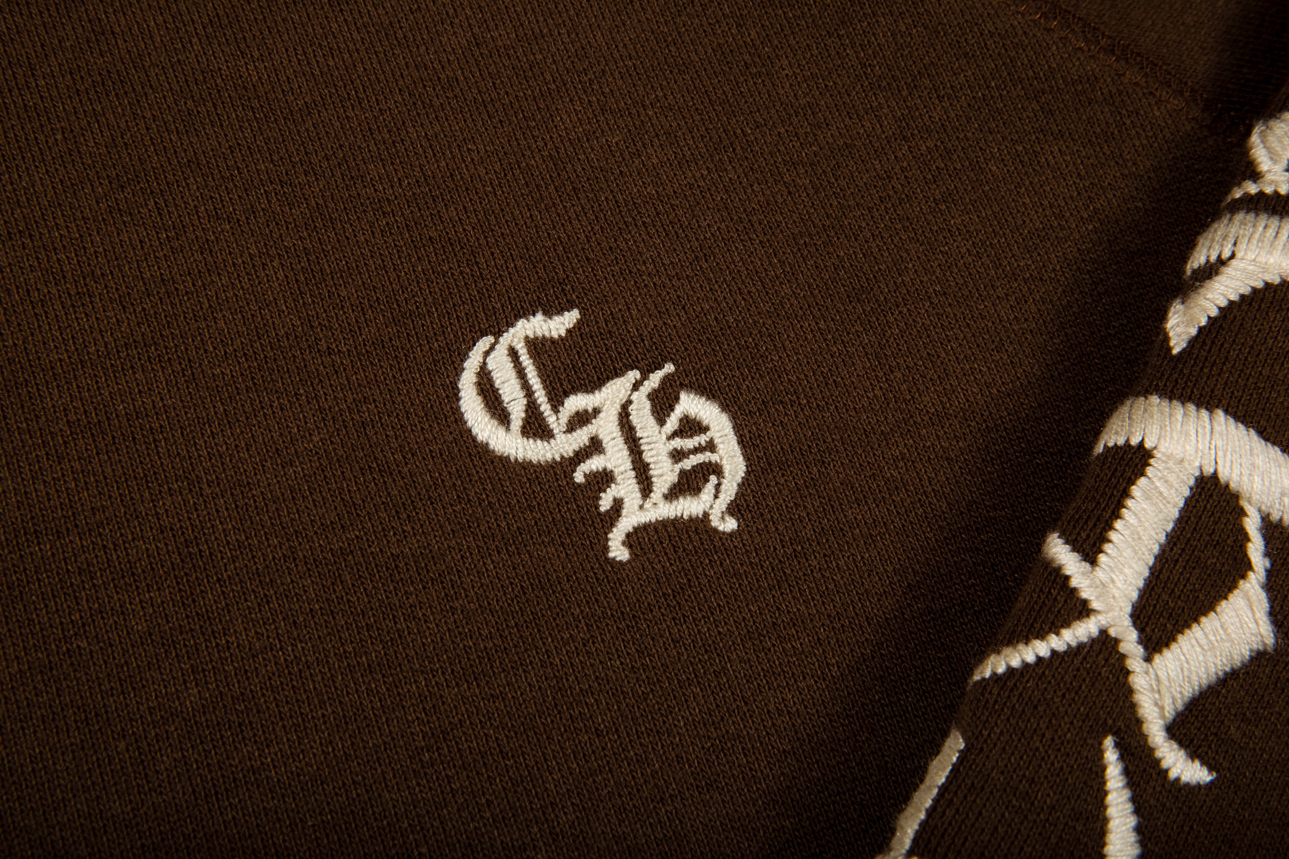 Chrome Hearts Brown Embroidered Cashmere Sweater