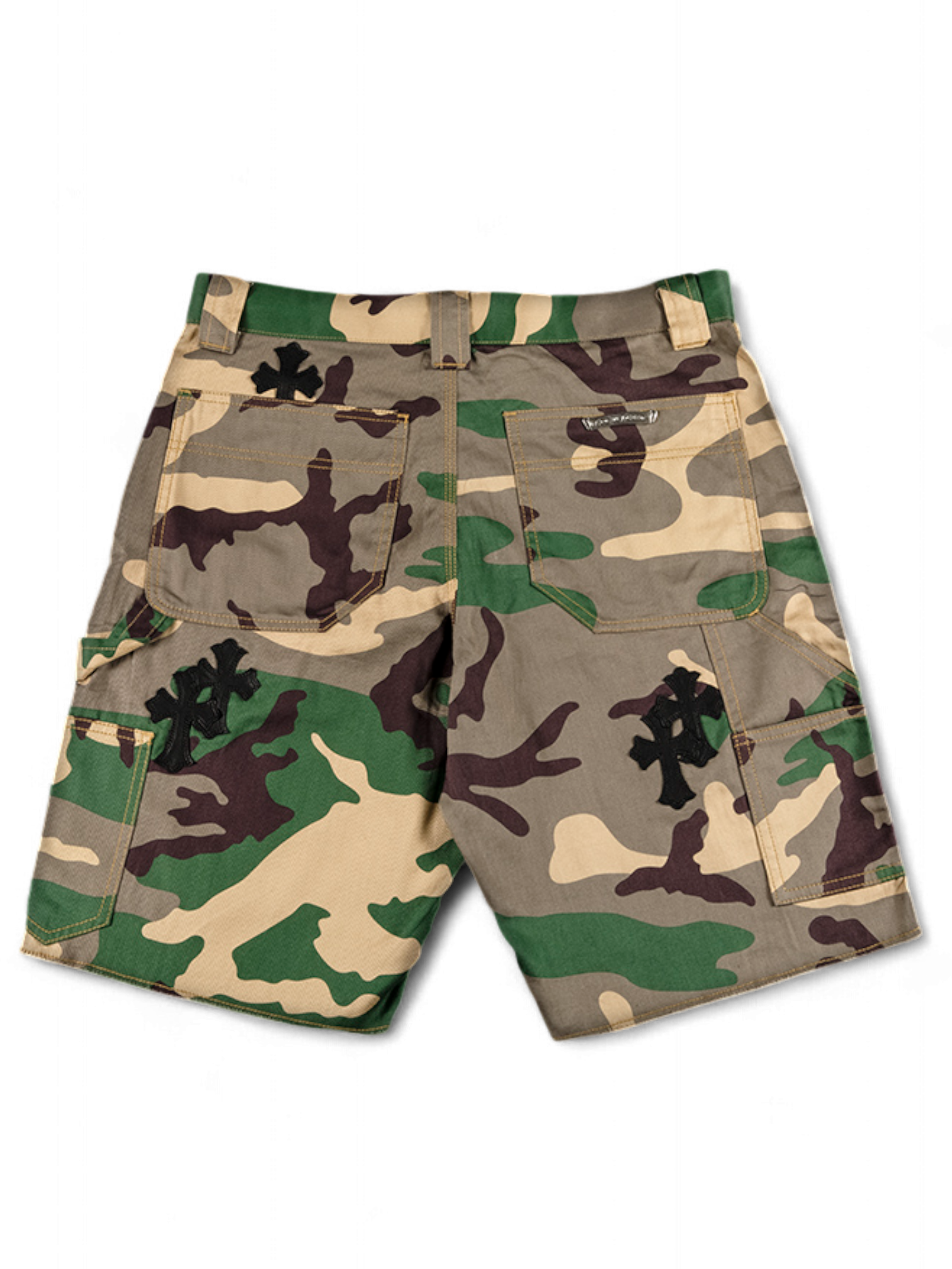 Chrome Hearts Matty Boy Cross Patch Sex Records Camo Cargo Shorts