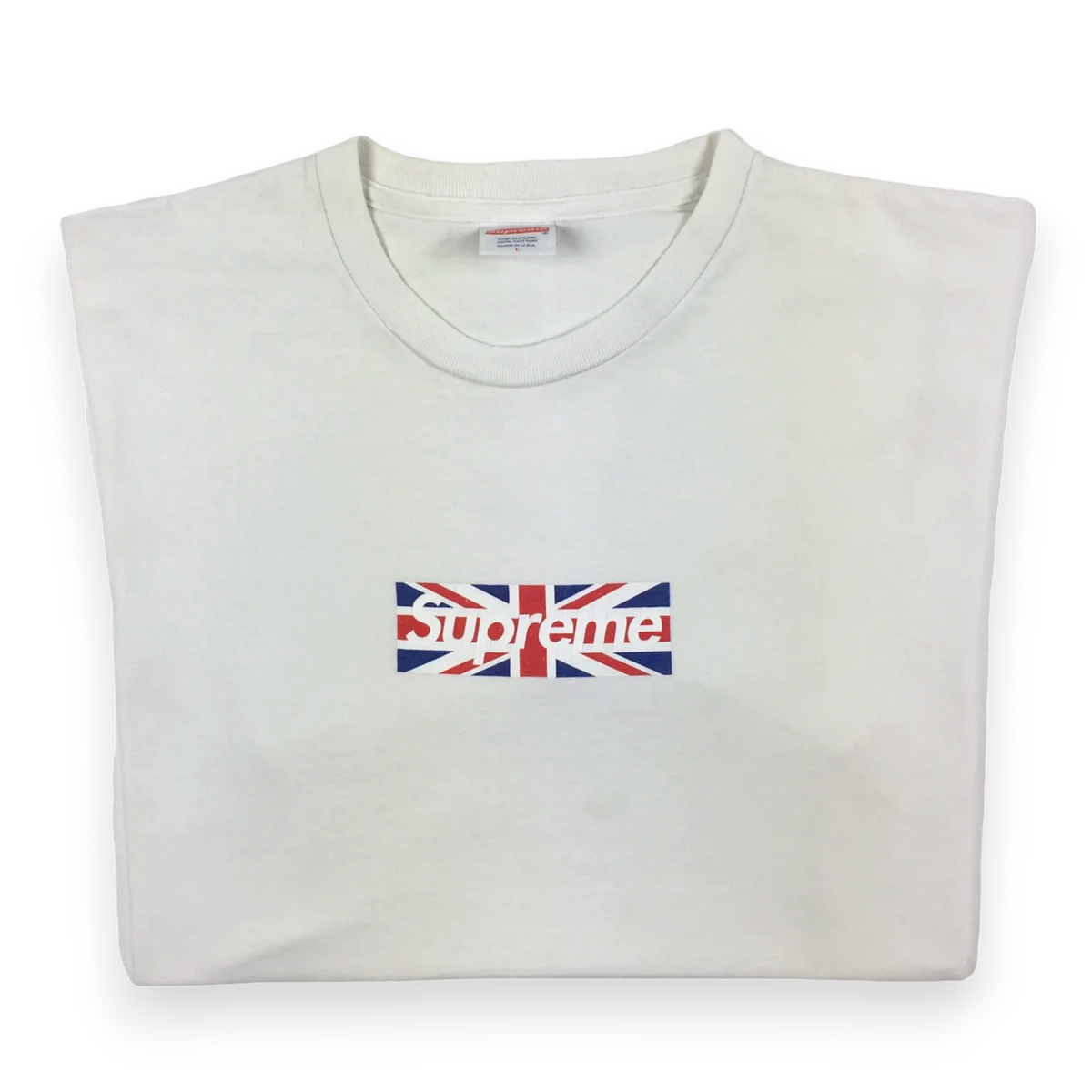 2011 Supreme London Union Jack Box Logo Tee