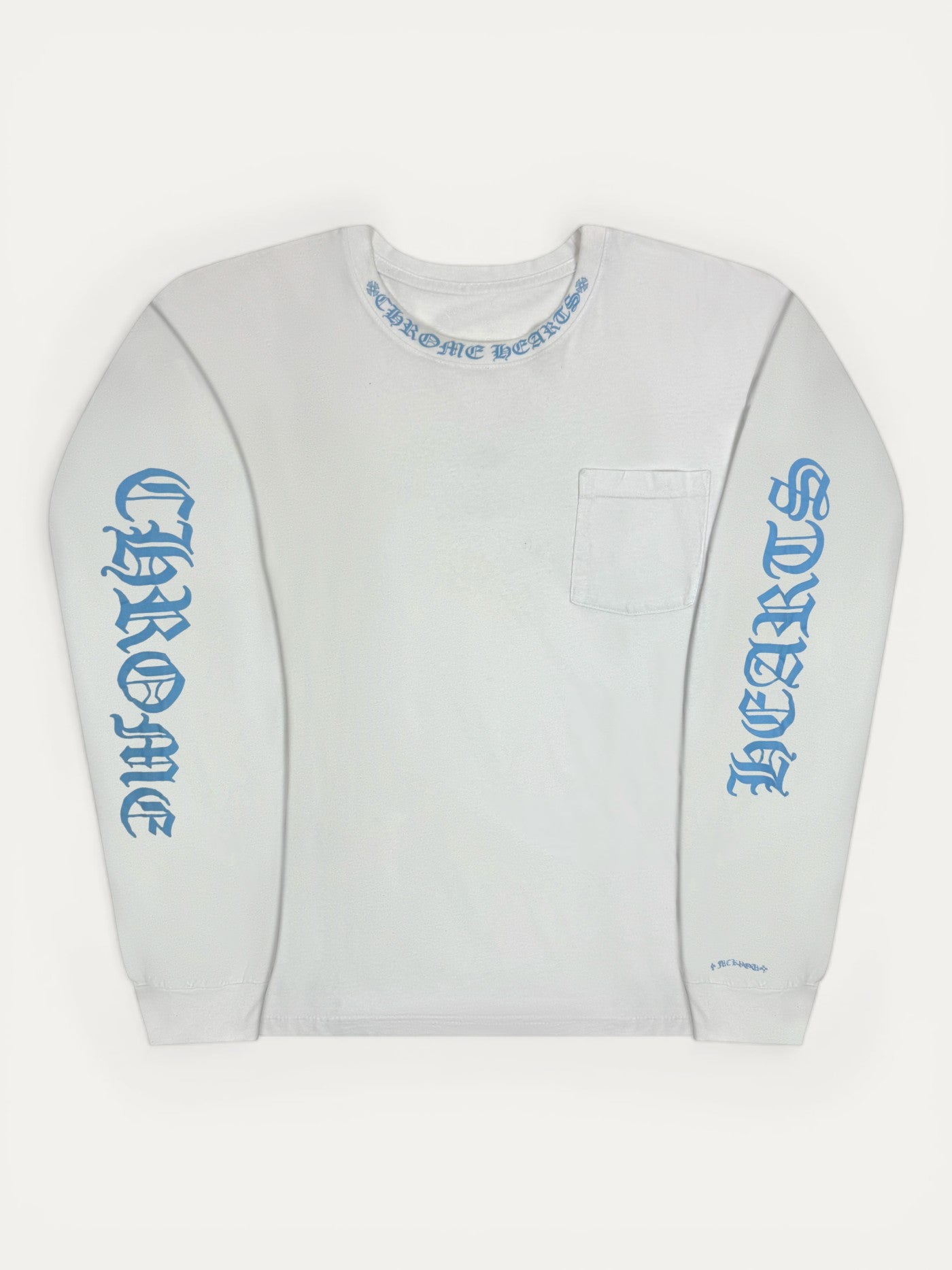 Chrome Hearts Miami Exclusive White Blue Longsleeve