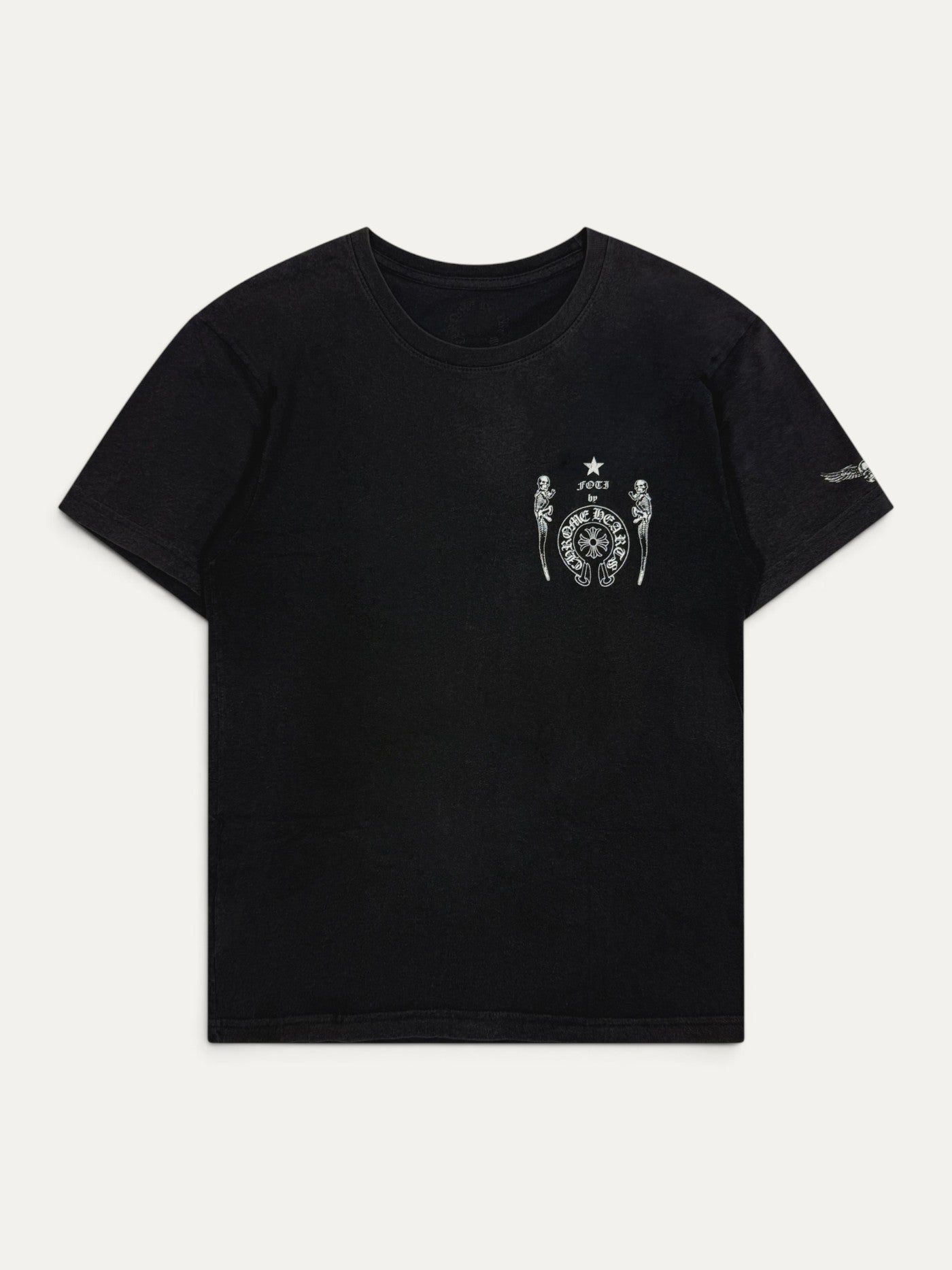 Chrome Hearts x FOTI Vintage Black Skeleton Tee