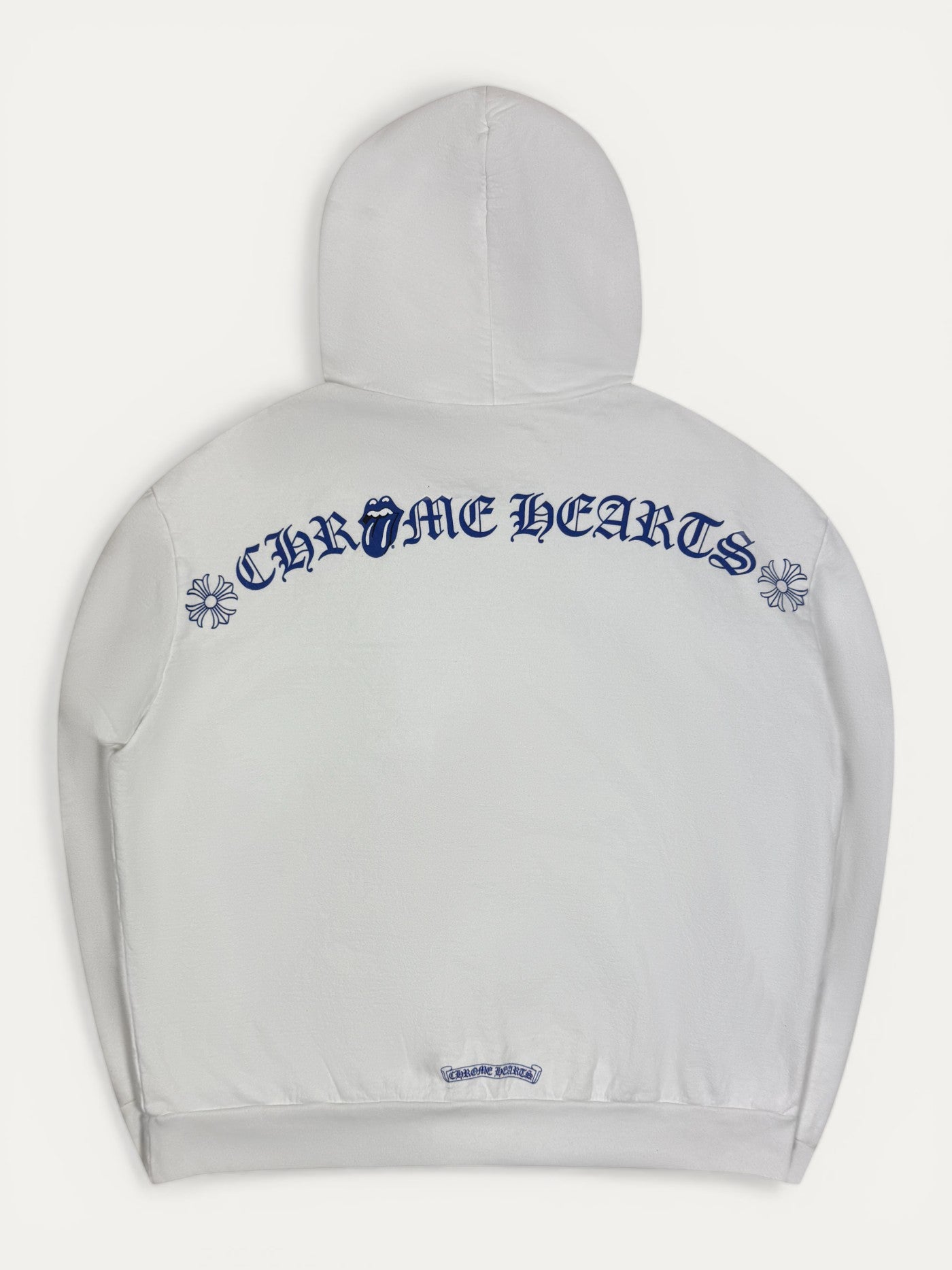 Chrome Hearts Rolling Stones Blue Logo Hoodie