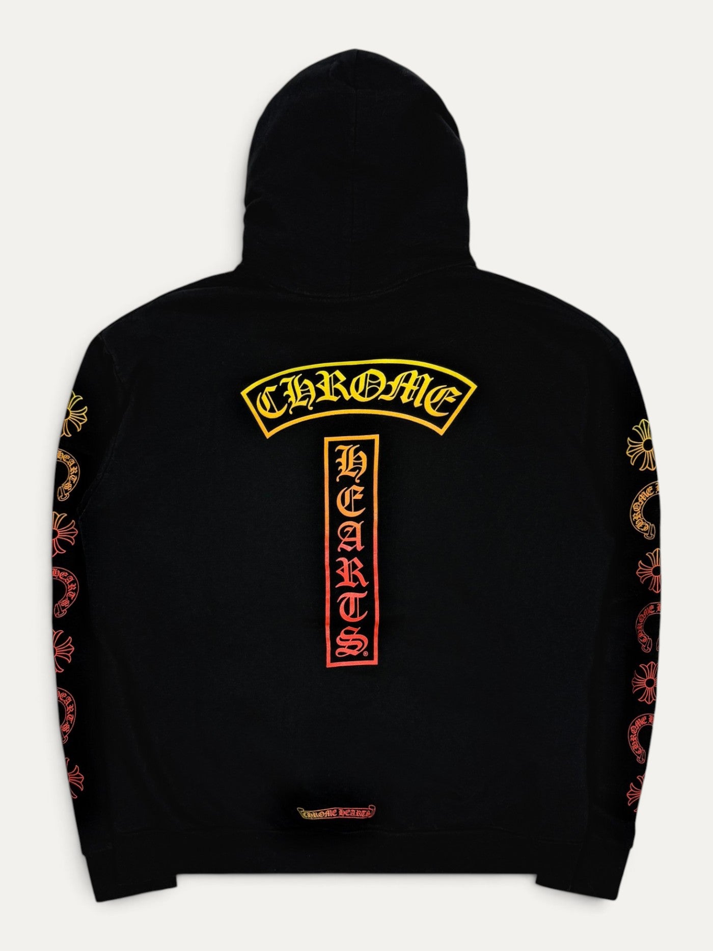 Chrome Hearts Black Gradient Made In Hollywood Multi Logo Hoodie