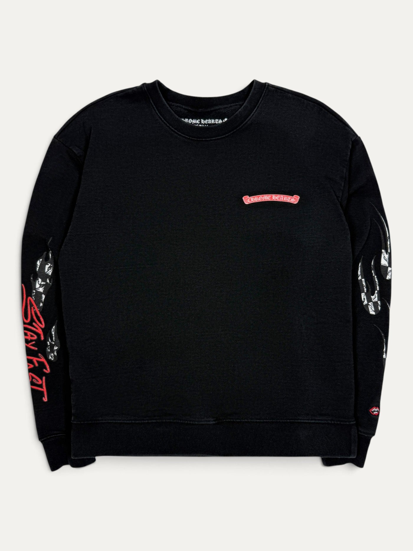 Chrome Hearts Matty Boy Stay Fast Black Crewneck