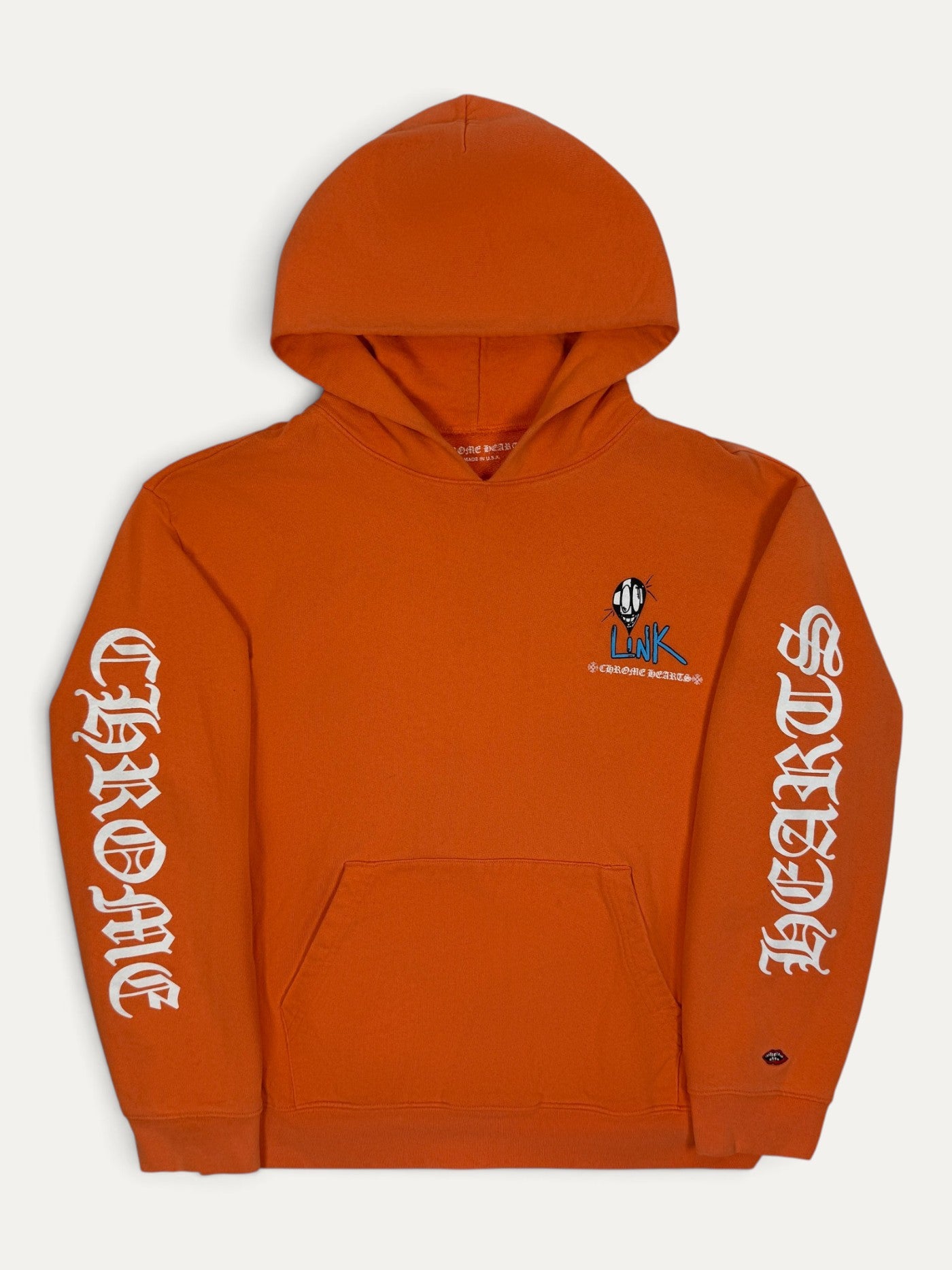 Chrome Hearts Matty Boy Orange Link & Build Hoodie