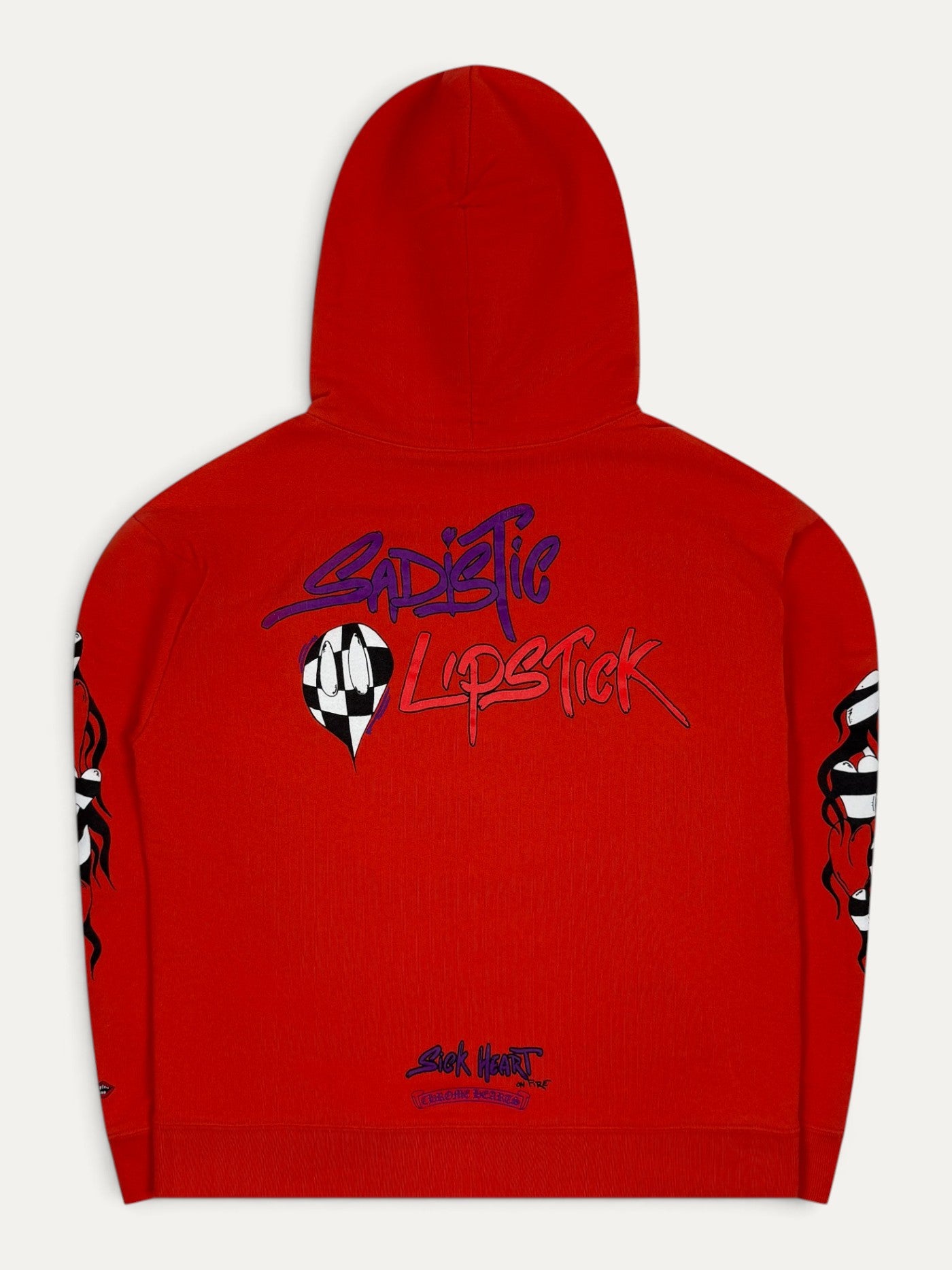 Chrome Hearts Matty Boy Red Sadistic Lipstick Hoodie