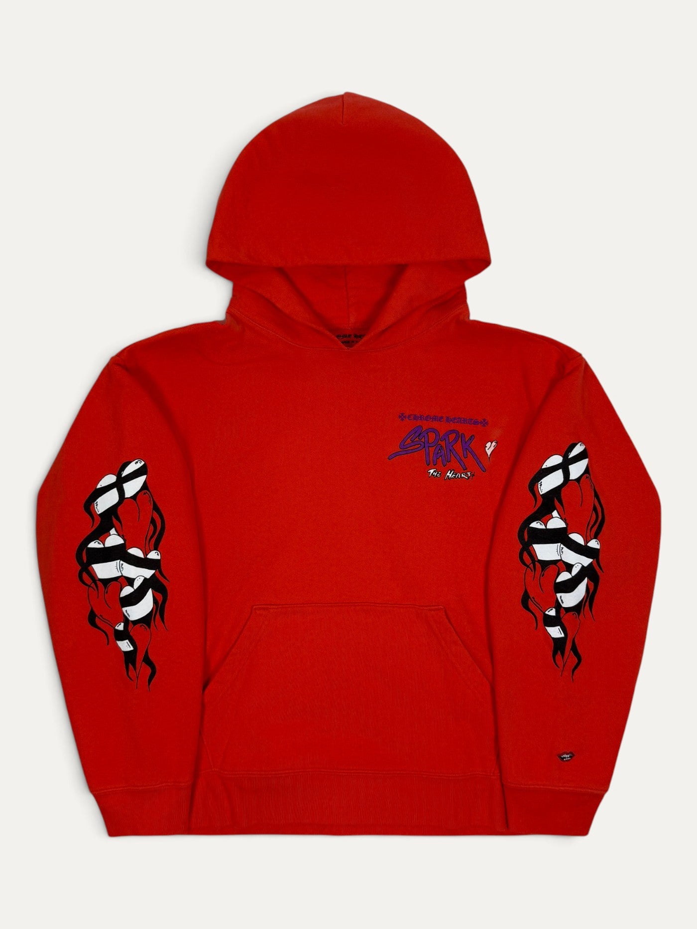 Chrome Hearts Matty Boy Red Sadistic Lipstick Hoodie