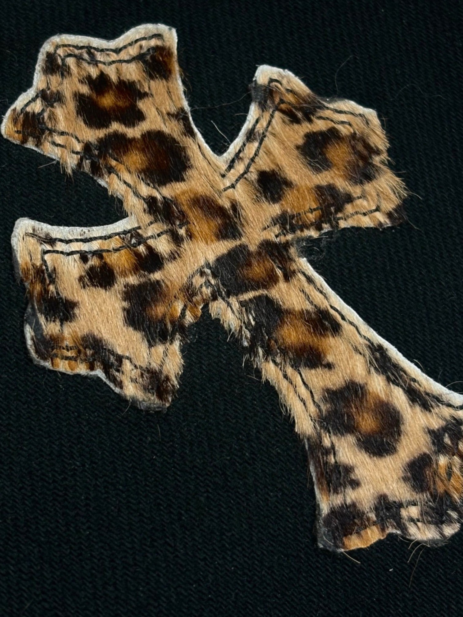 Chrome Hearts Green Cheetah Cross Patch Black Levi’s Denim Jeans