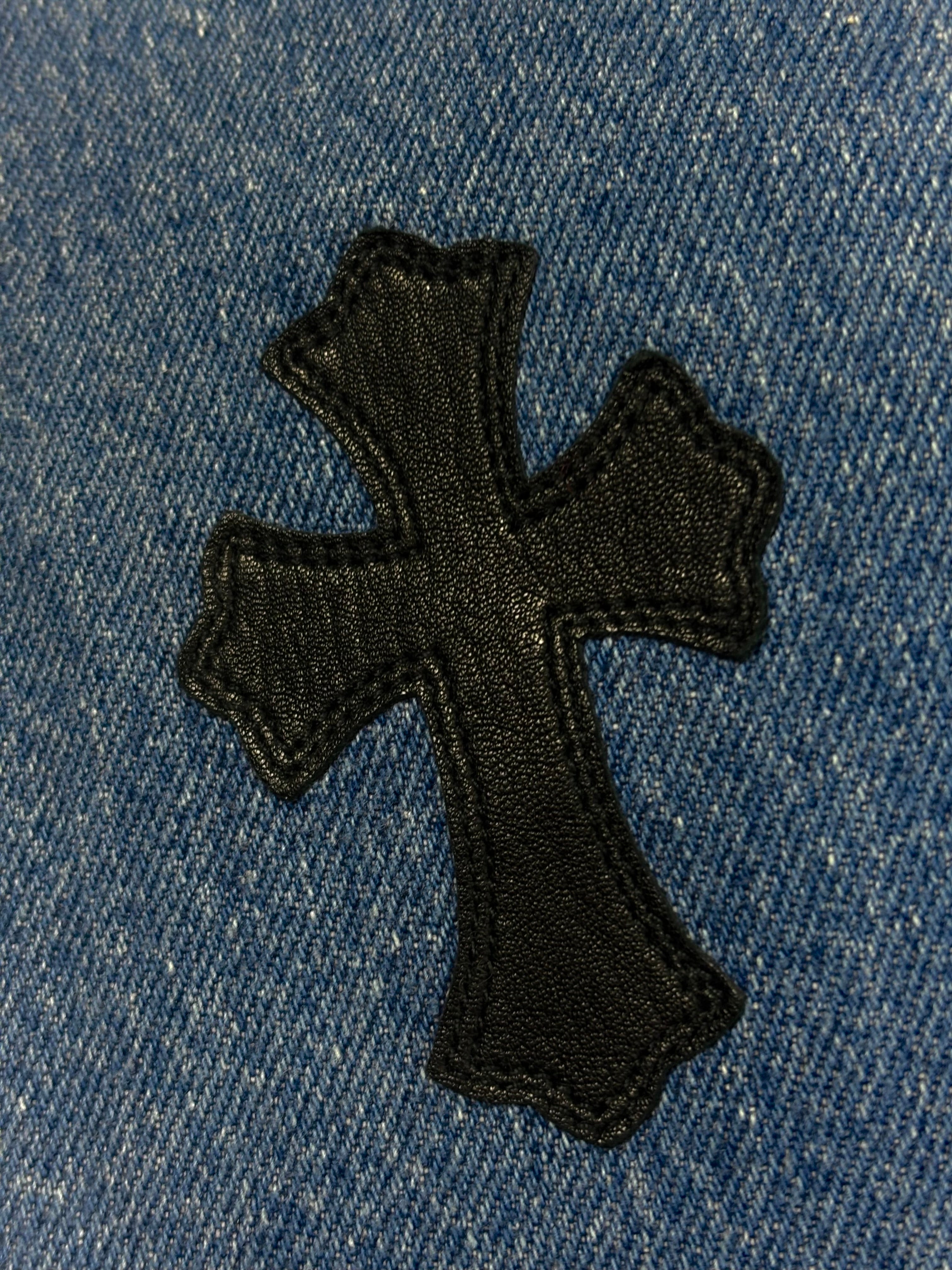 Chrome Hearts Blue 517 Cross Patch Levi's Denim Jeans
