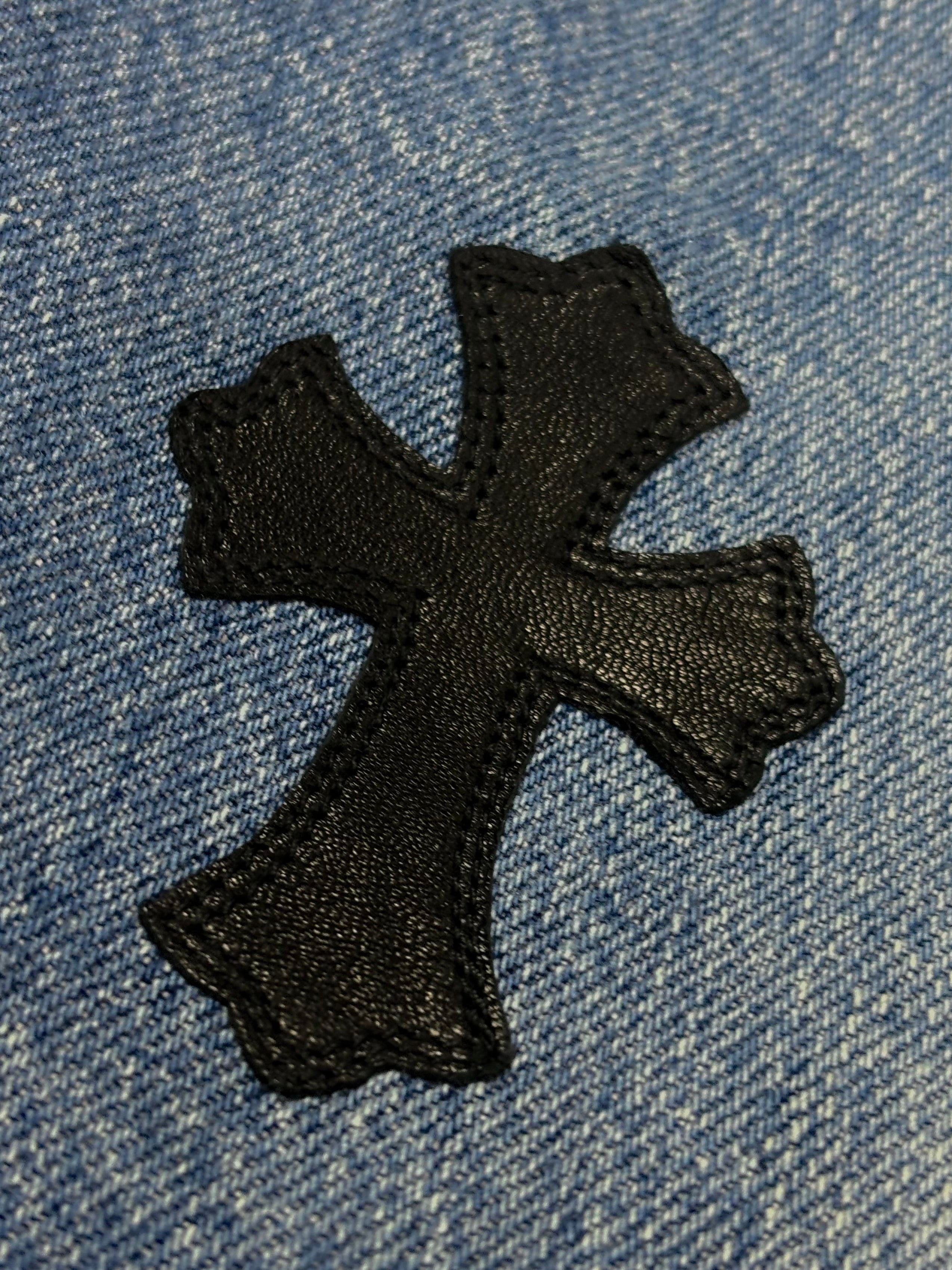 Chrome Hearts Blue 517 Cross Patch Levi's Denim Jeans