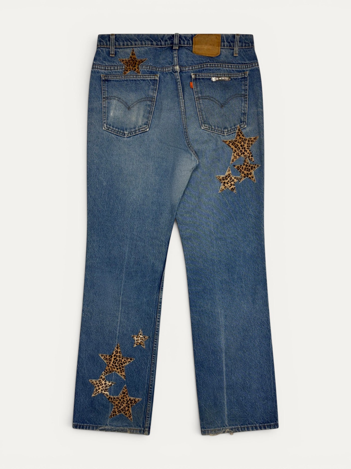 Chrome Hearts Cheetah Star Patch Levi's Denim Jeans