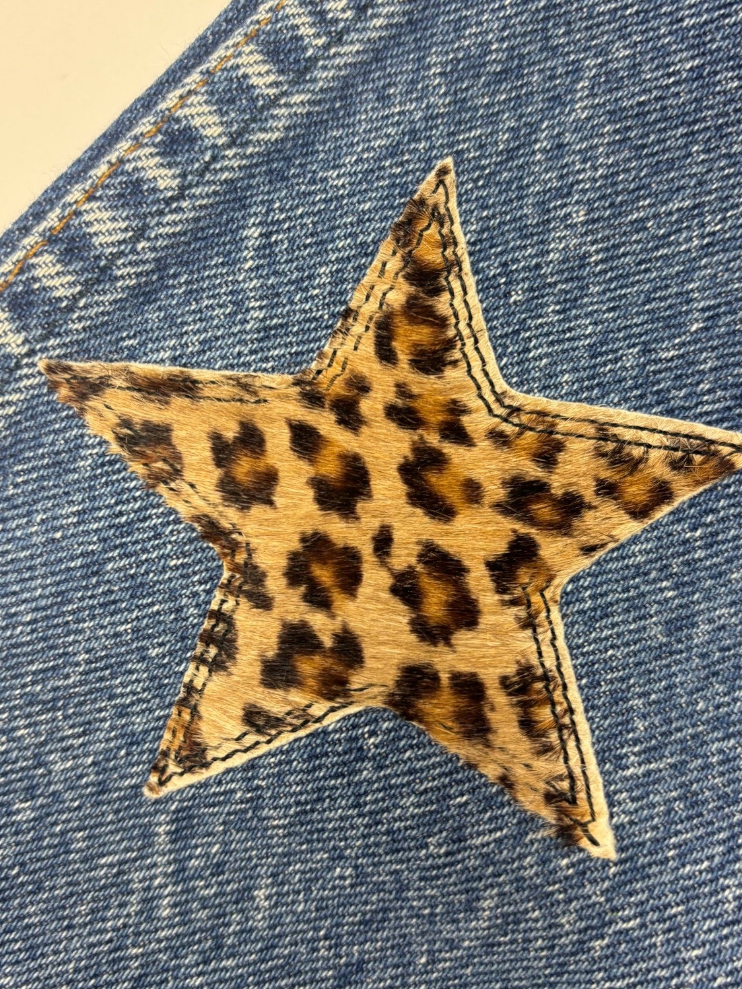 Chrome Hearts Cheetah Star Patch Levi's Denim Jeans