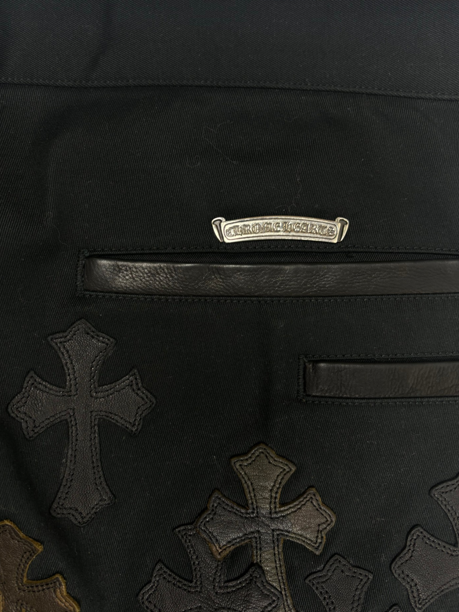 Chrome Hearts Black Brown Camo Cross Patch Chino Pants