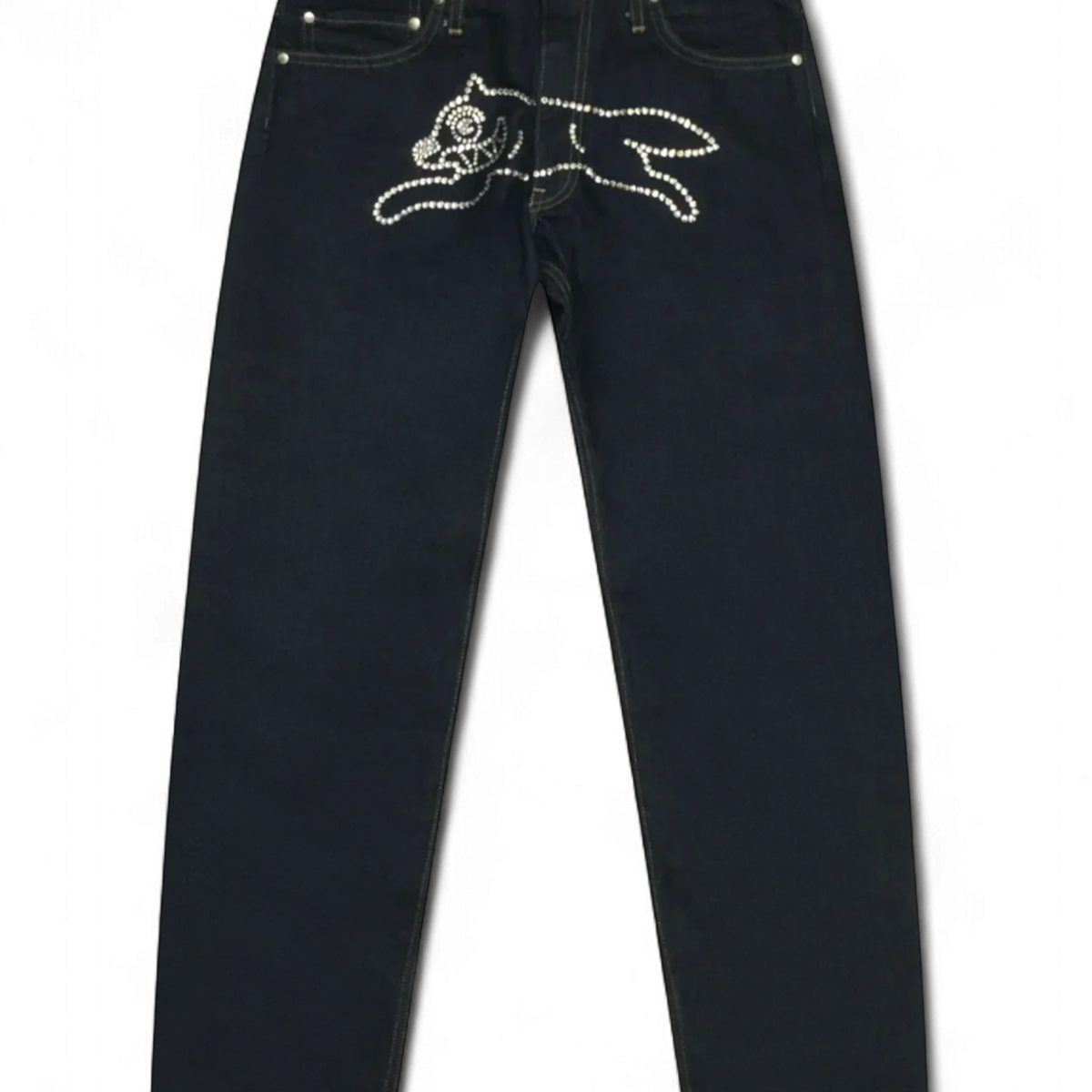 BBC Ice Cream x Swarovski Running Dog Jeans