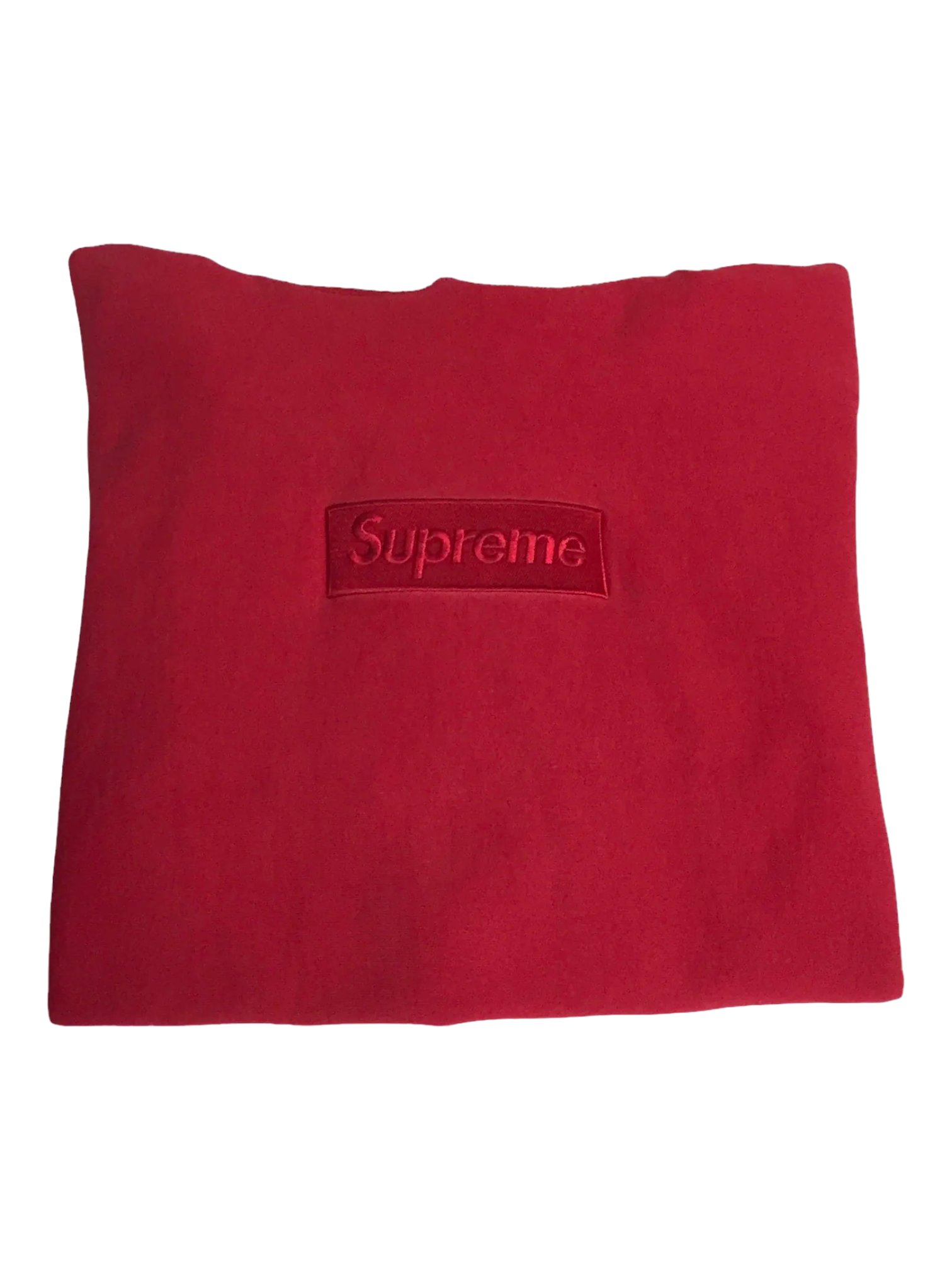 2014 Supreme Red Tonal Box Logo Hoodie