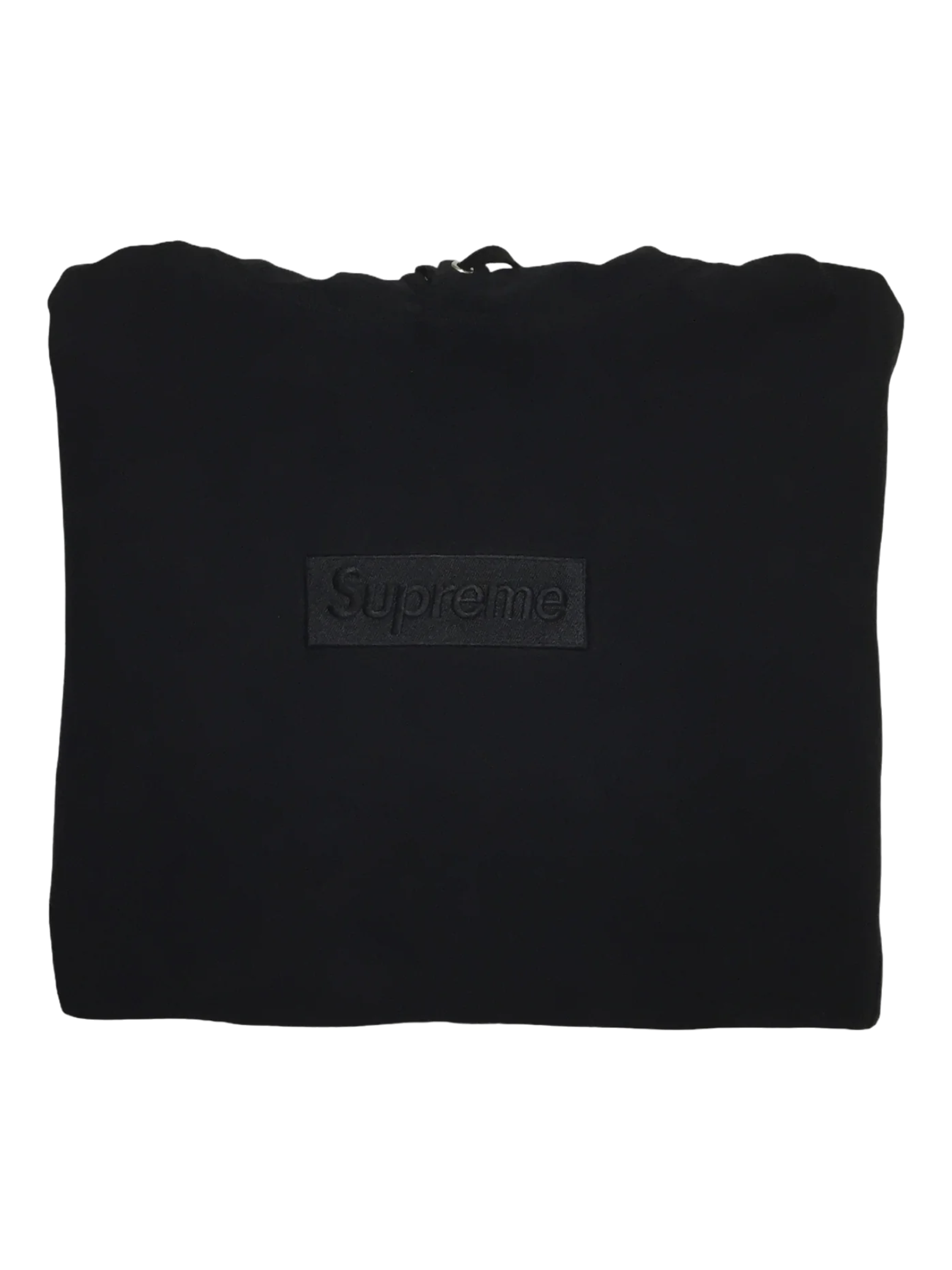 2014 Supreme Black Tonal Box Logo Hoodie