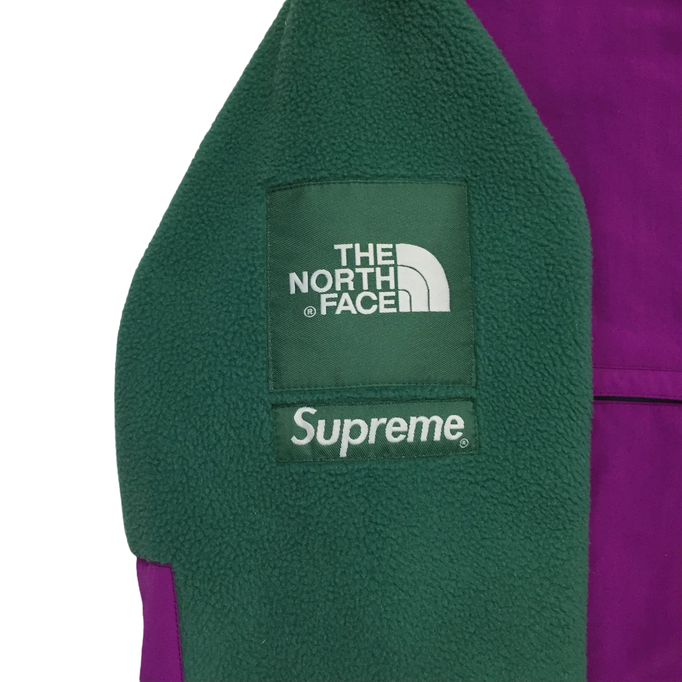 2008 Supreme x The North Face Green Magenta Denali Fleece