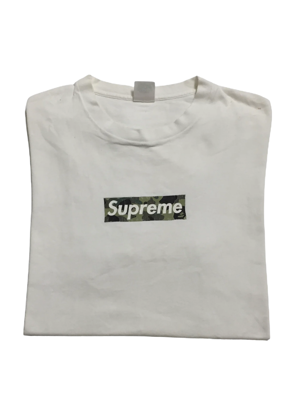 2002 Supreme x BAPE Camo Box Logo Tee