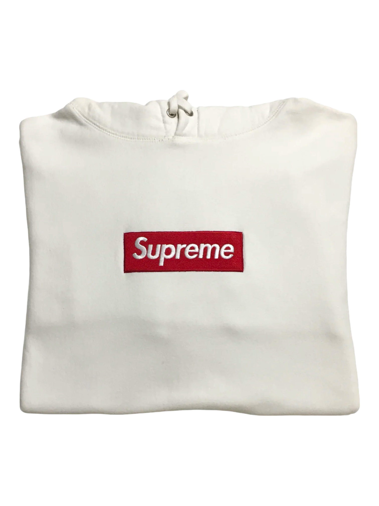 2016 Supreme White Box Logo Hoodie