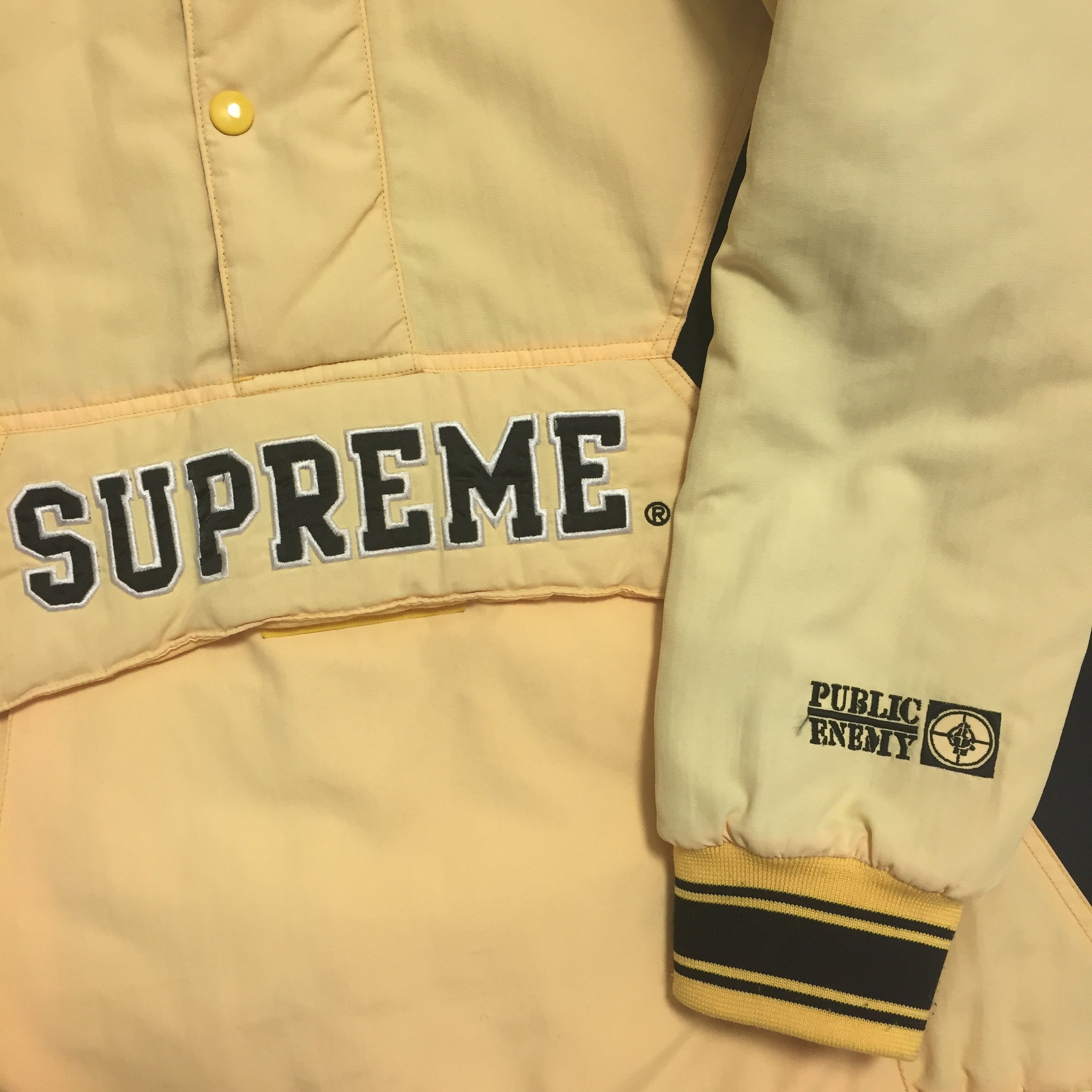 2006 Supreme x Public Enemy Yellow Starter Pullover Jacket
