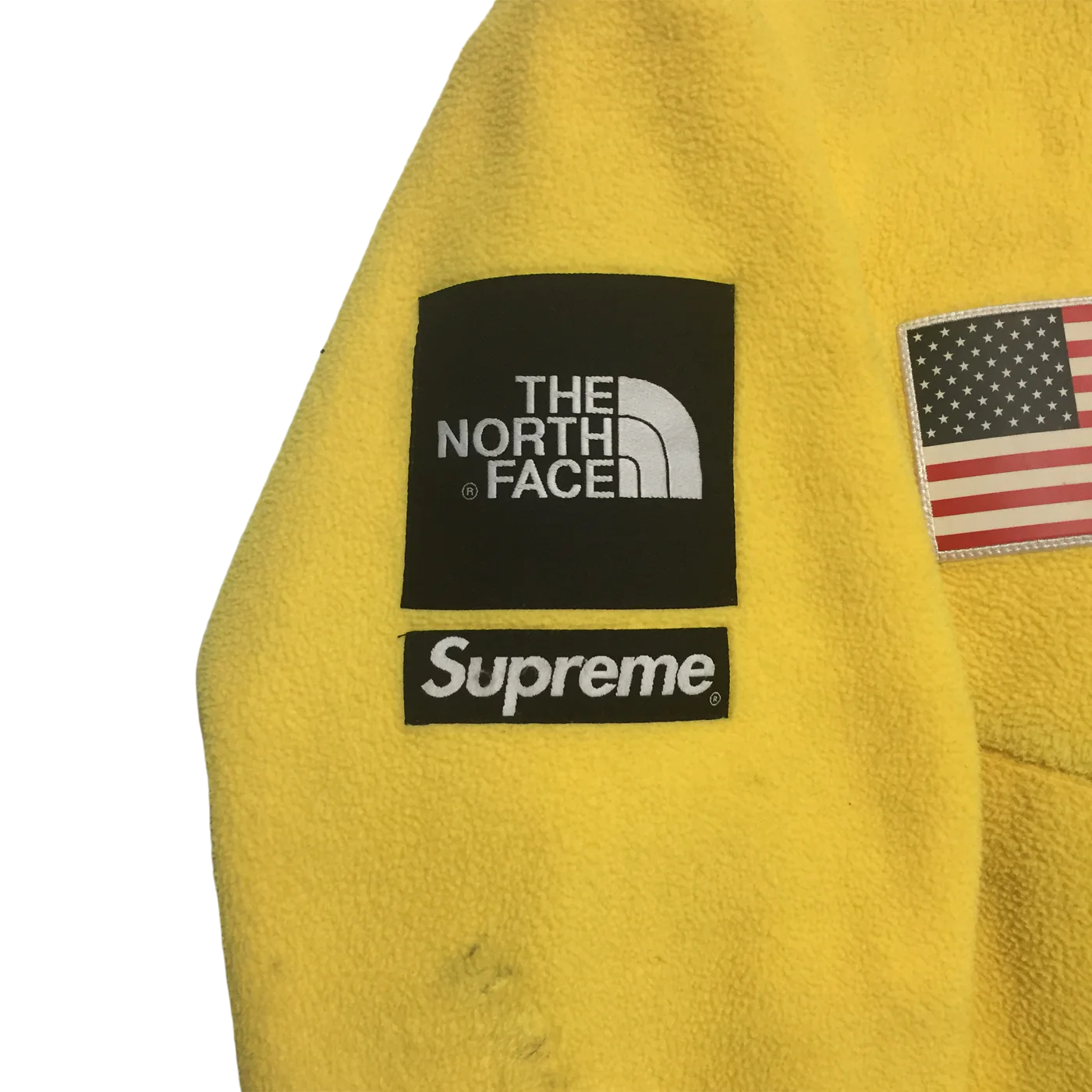 2017 Supreme x The North Face Yellow Antarctica Fleece