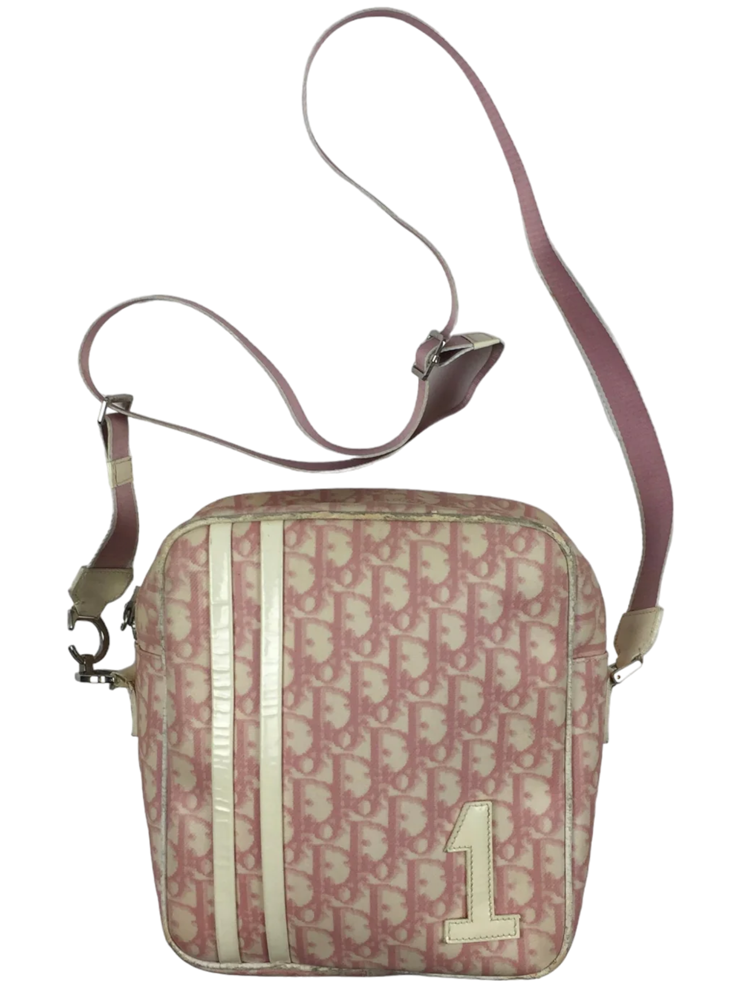Dior Pink Monogram Shoulder Bag
