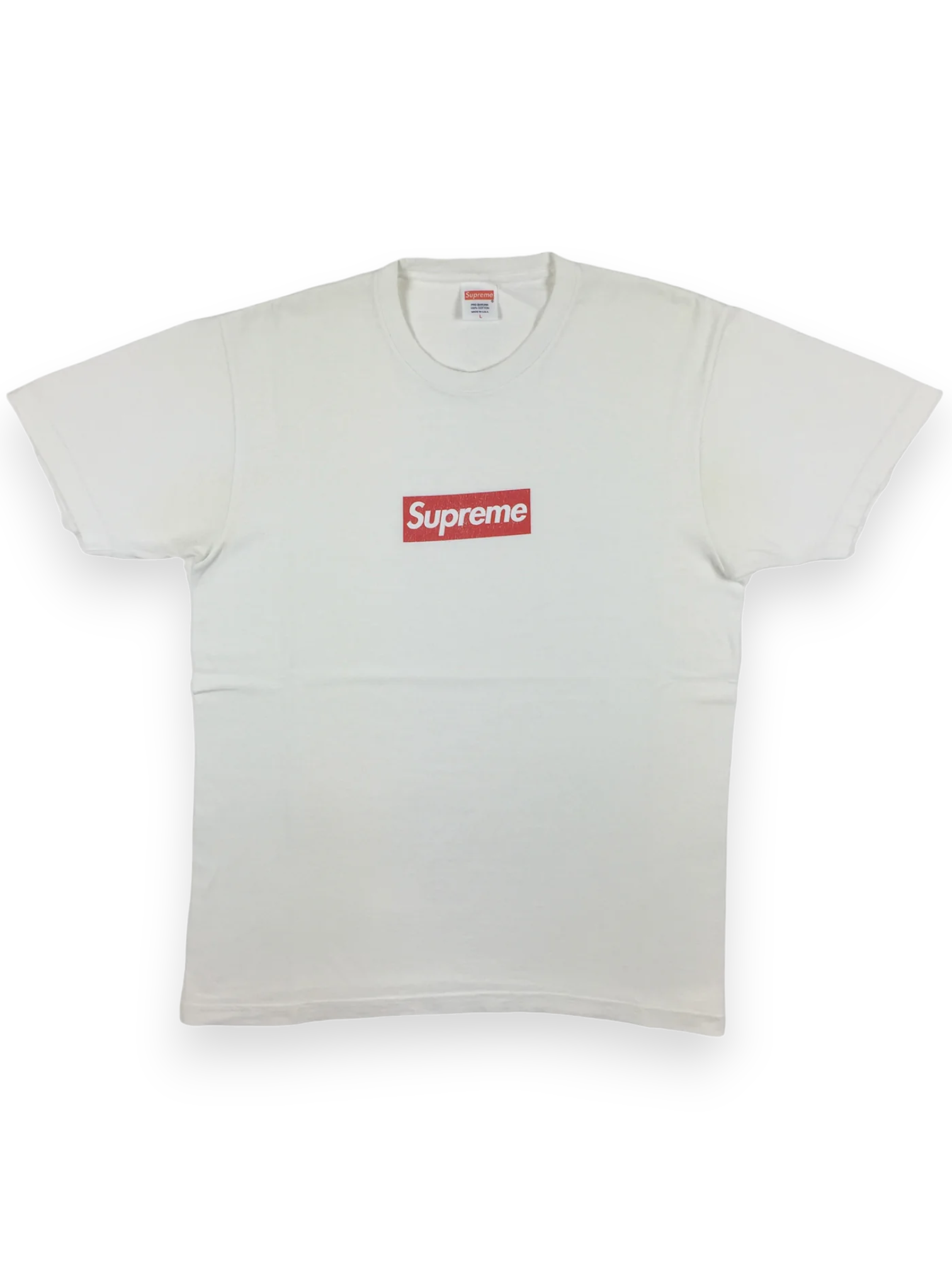 2014 Supreme 20th Anniversary Red White Box Logo Tee