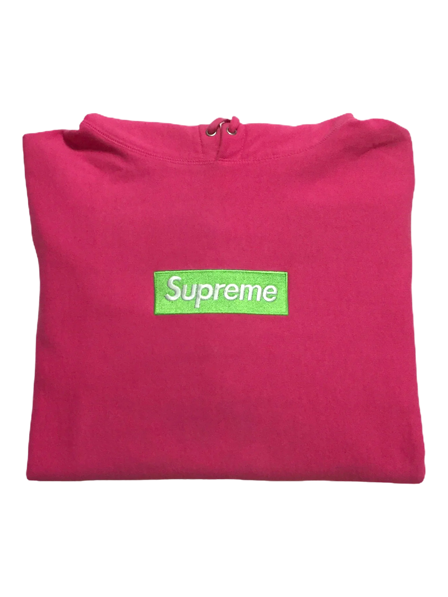 2017 Supreme Magenta Box Logo Hoodie