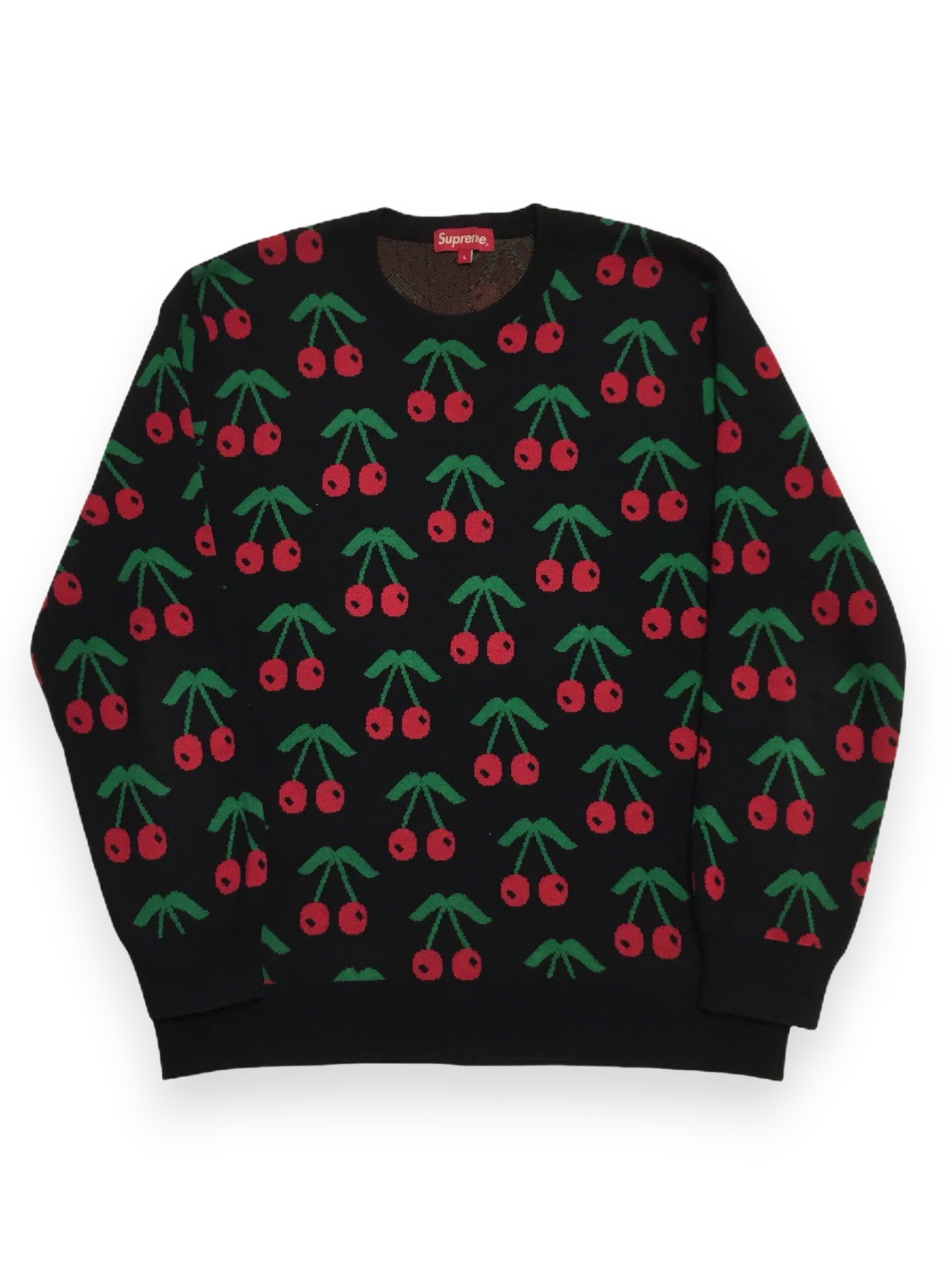 2014 Supreme Cherry Knit Crewneck