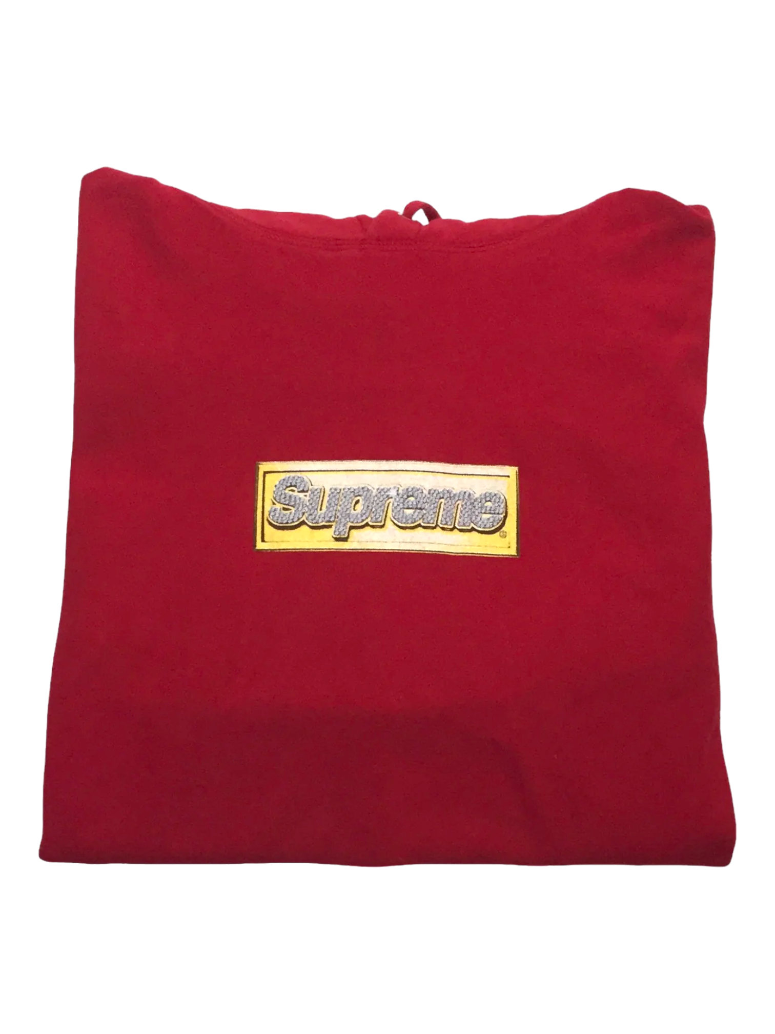 2013 Supreme Red Bling Box Logo Hoodie