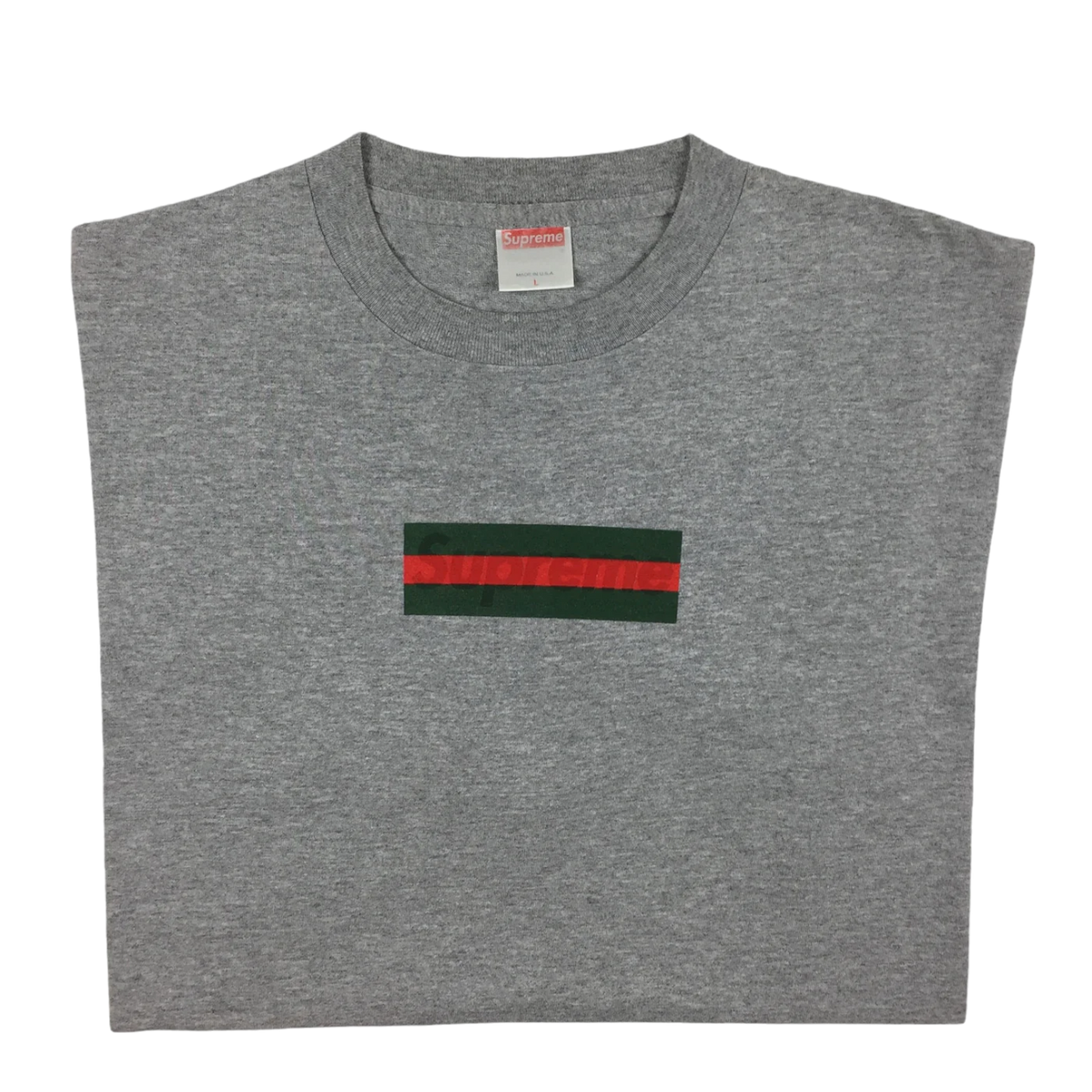 2000 Supreme Gucci Grey Box Logo Tee