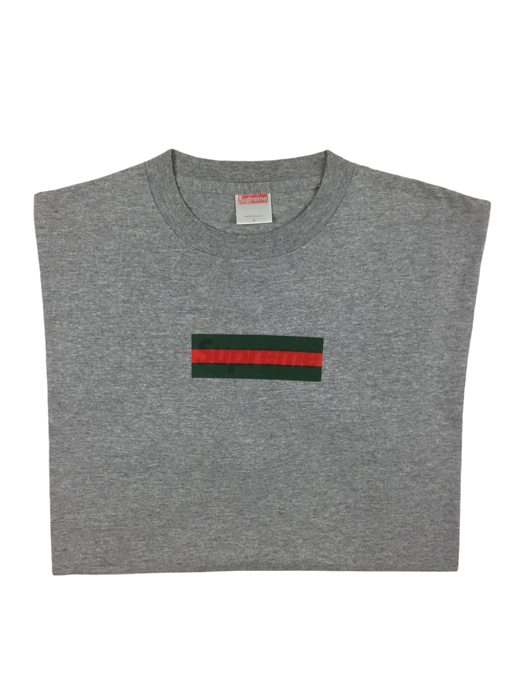 2000 Supreme Gucci Grey Box Logo Tee