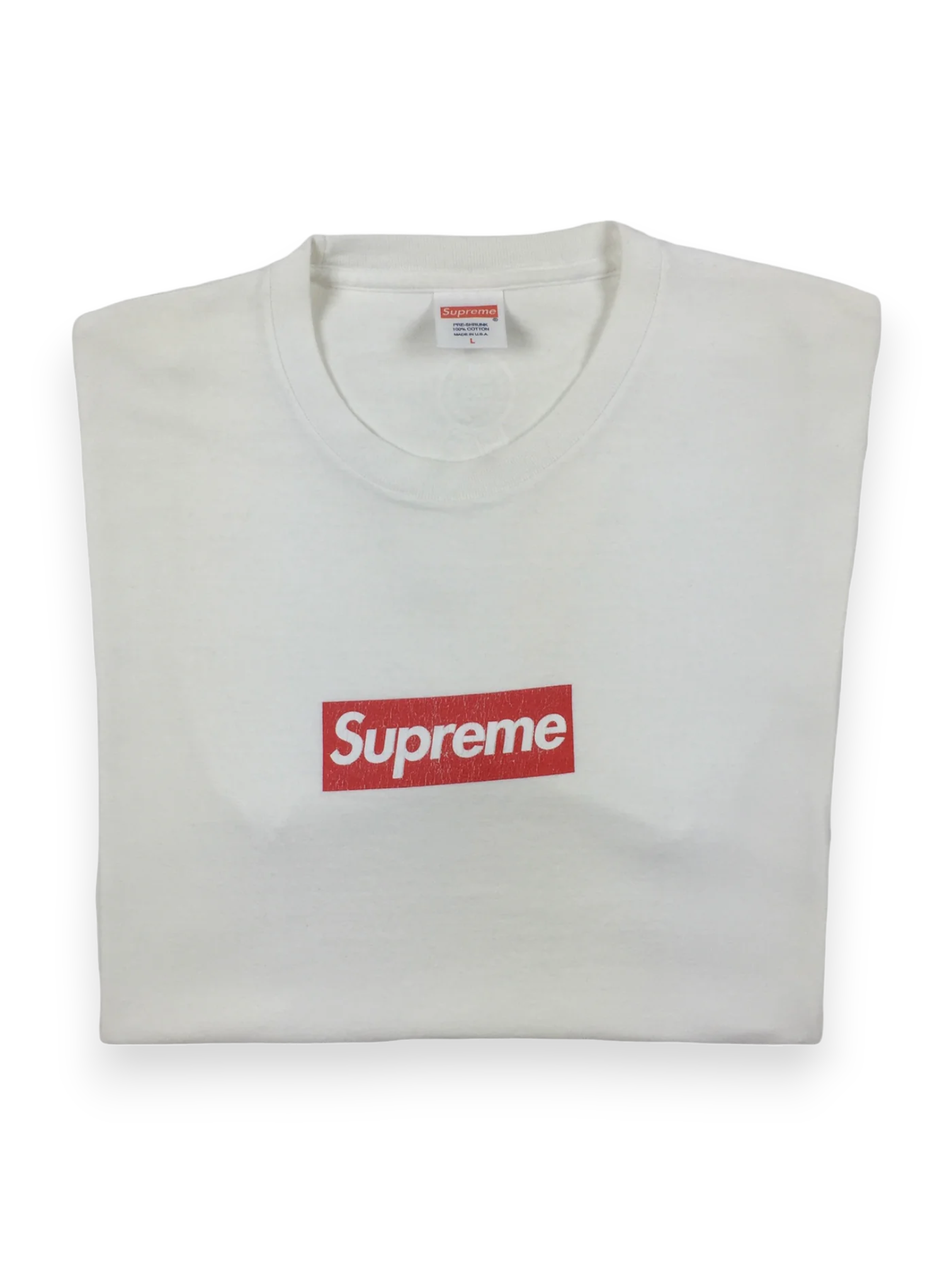 2014 Supreme 20th Anniversary Red White Box Logo Tee