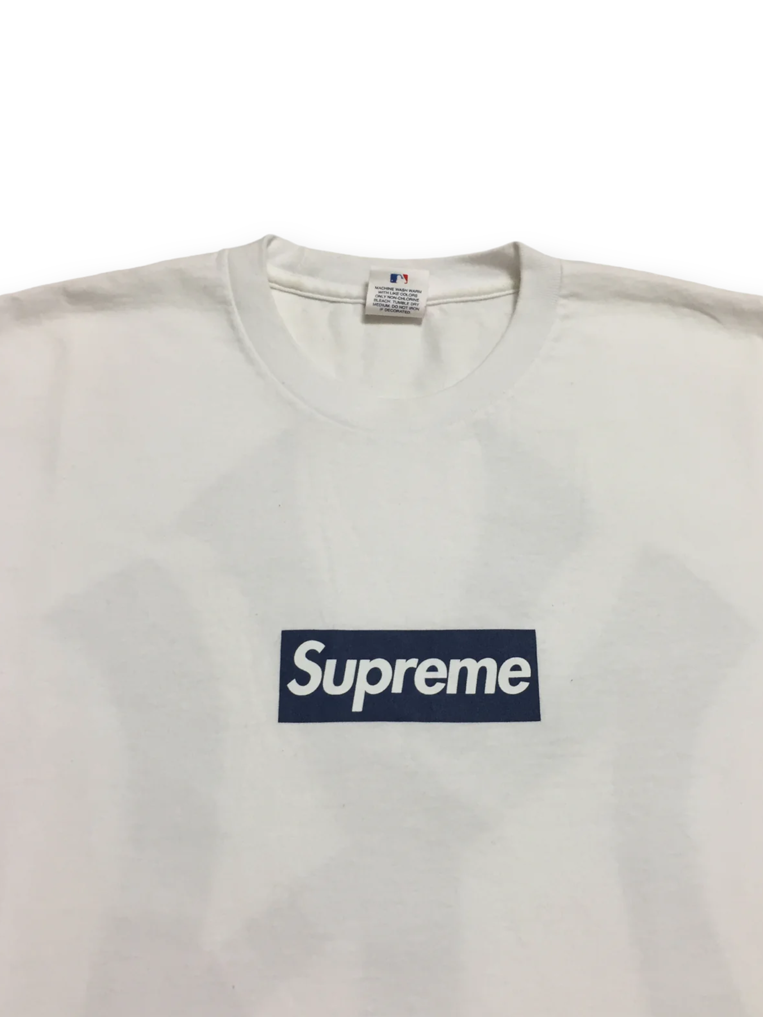 2015 Supreme Yankees White Box Logo Tee