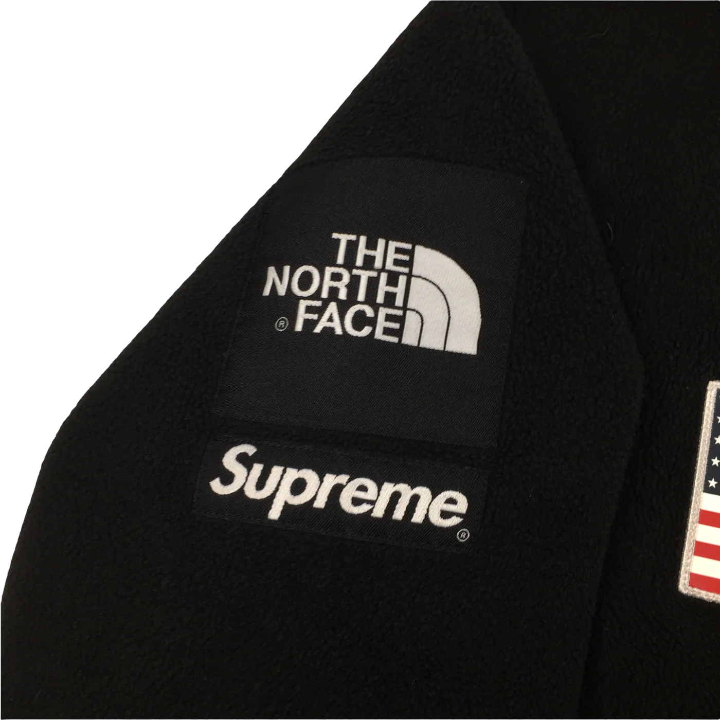 2017 Supreme x The North Face Black Antarctica Fleece