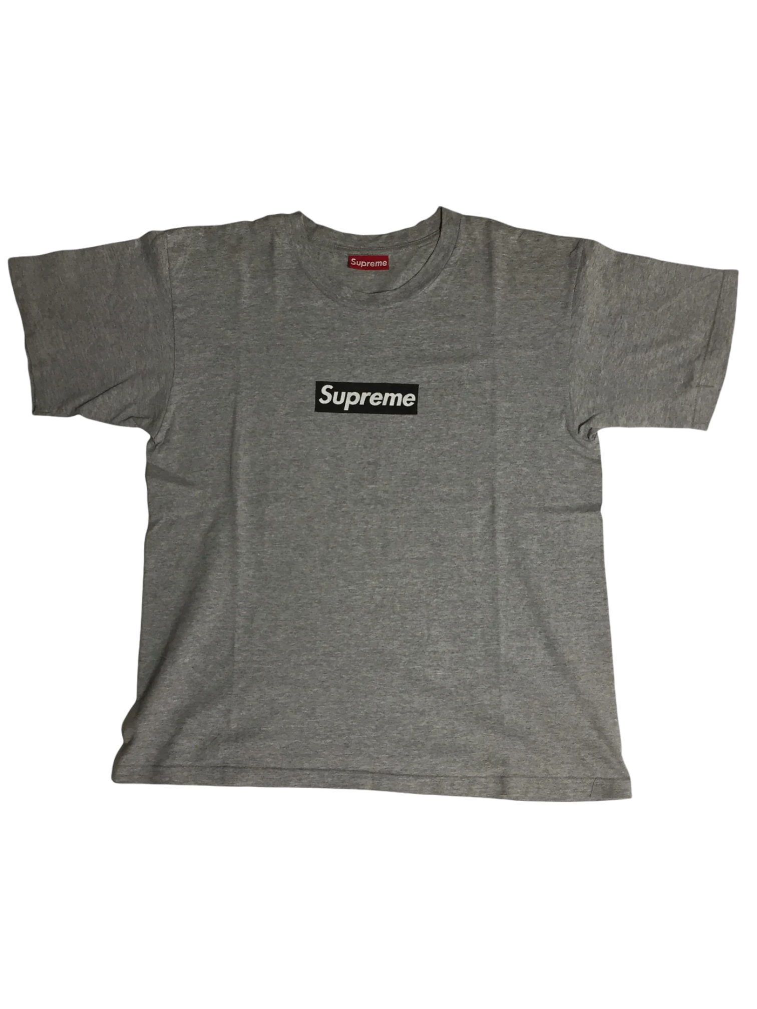 1997 Supreme Navy Grey Box Logo Tee