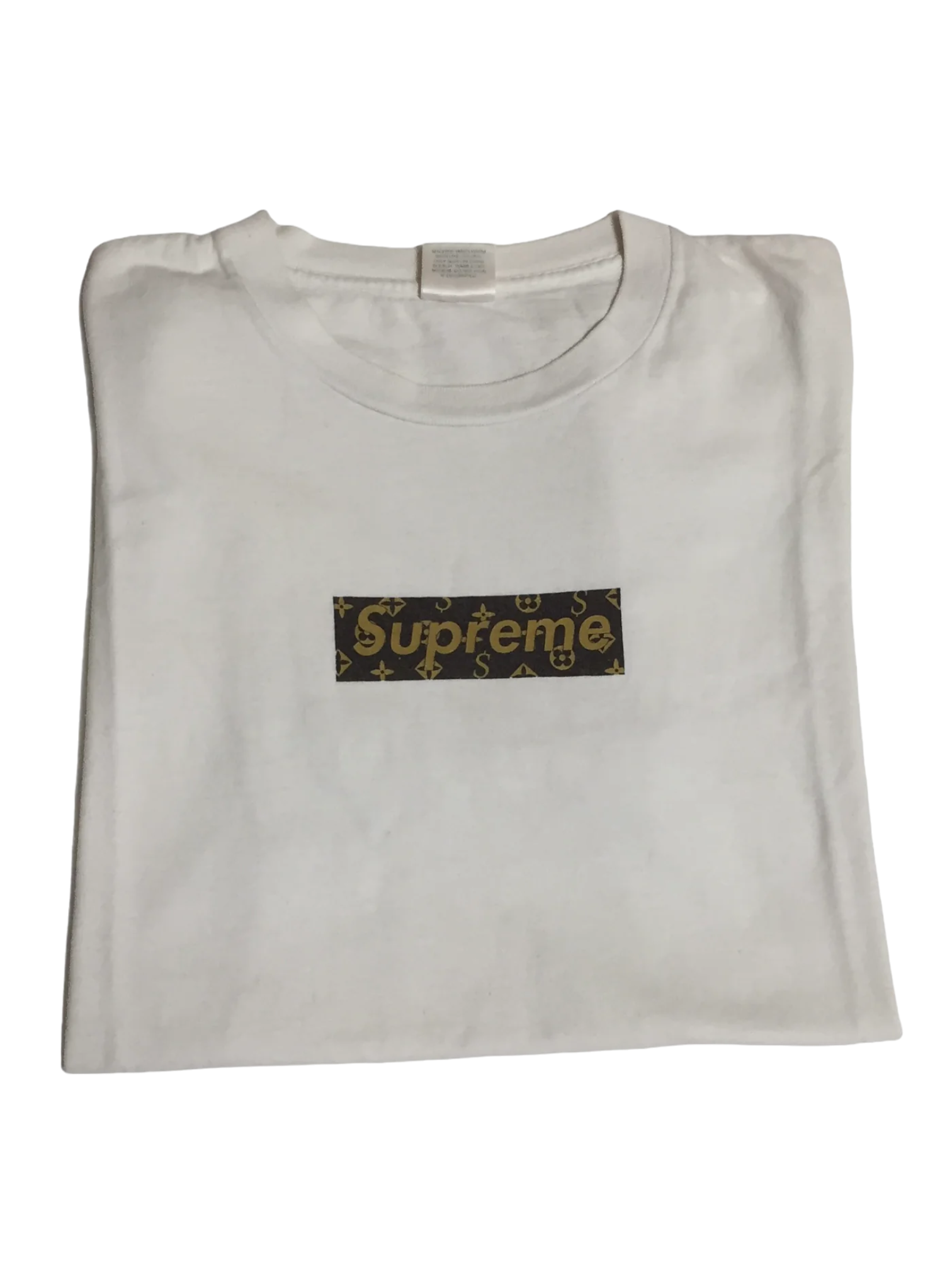 2000 Supreme LV White Monogram Box Logo Tee
