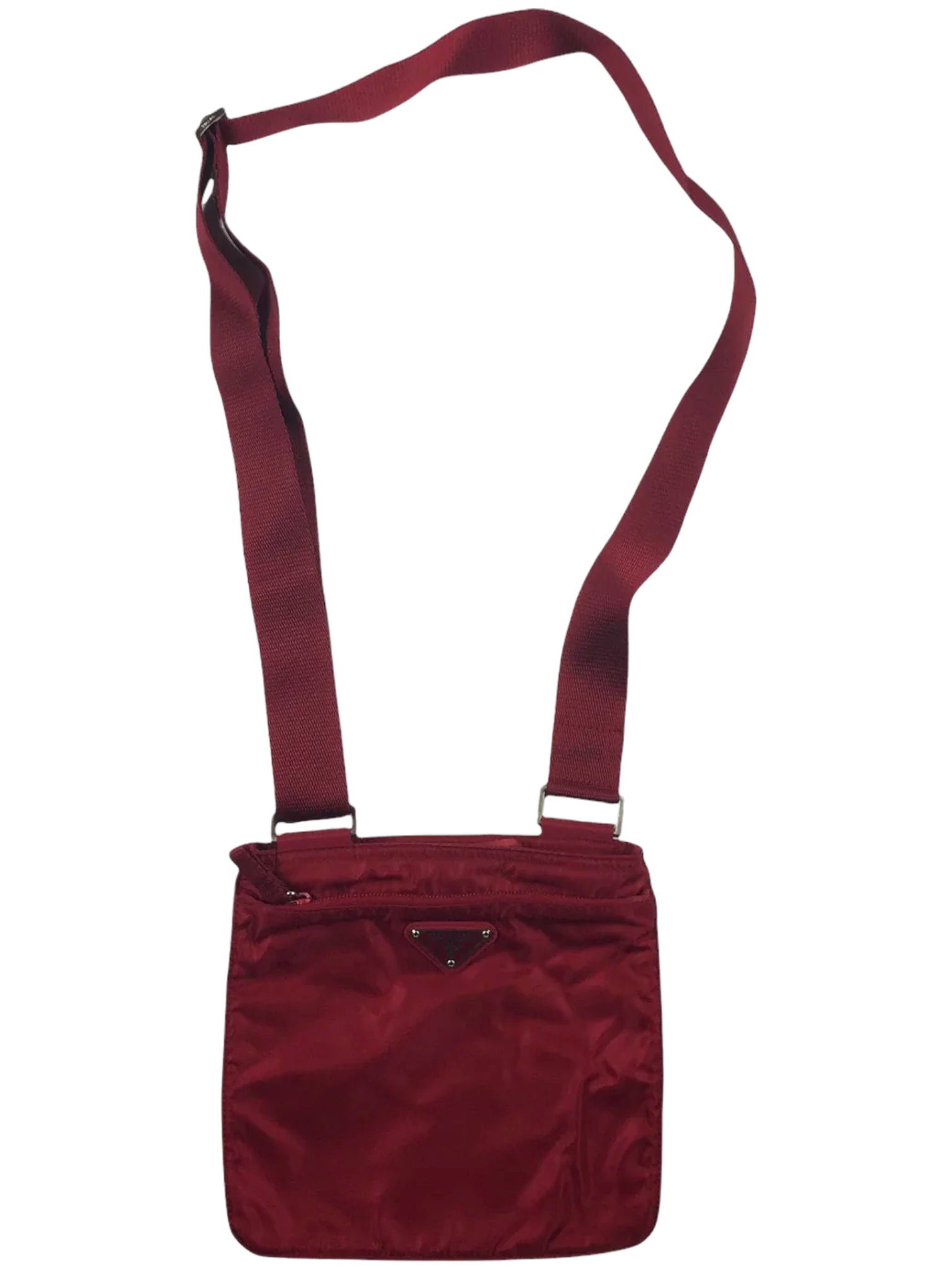 Prada Red Nylon Shoulder Bag