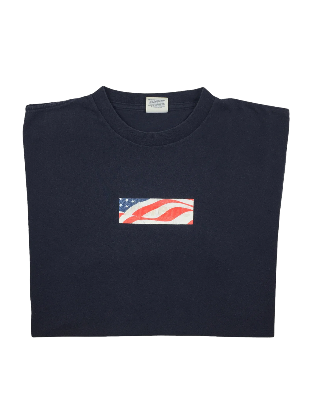 2002 Supreme 9/11 Navy Box Logo Tee