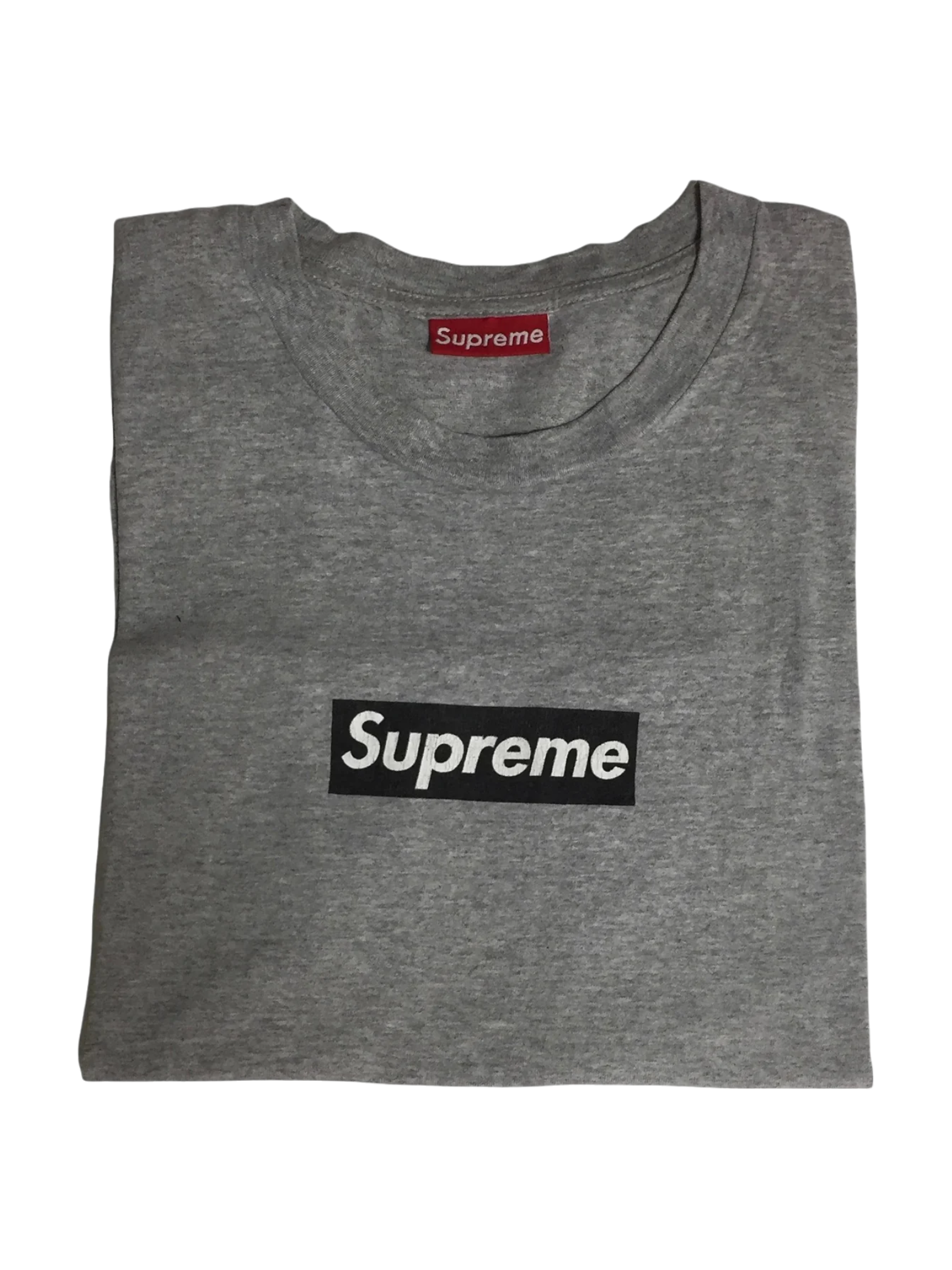 1997 Supreme Navy Grey Box Logo Tee