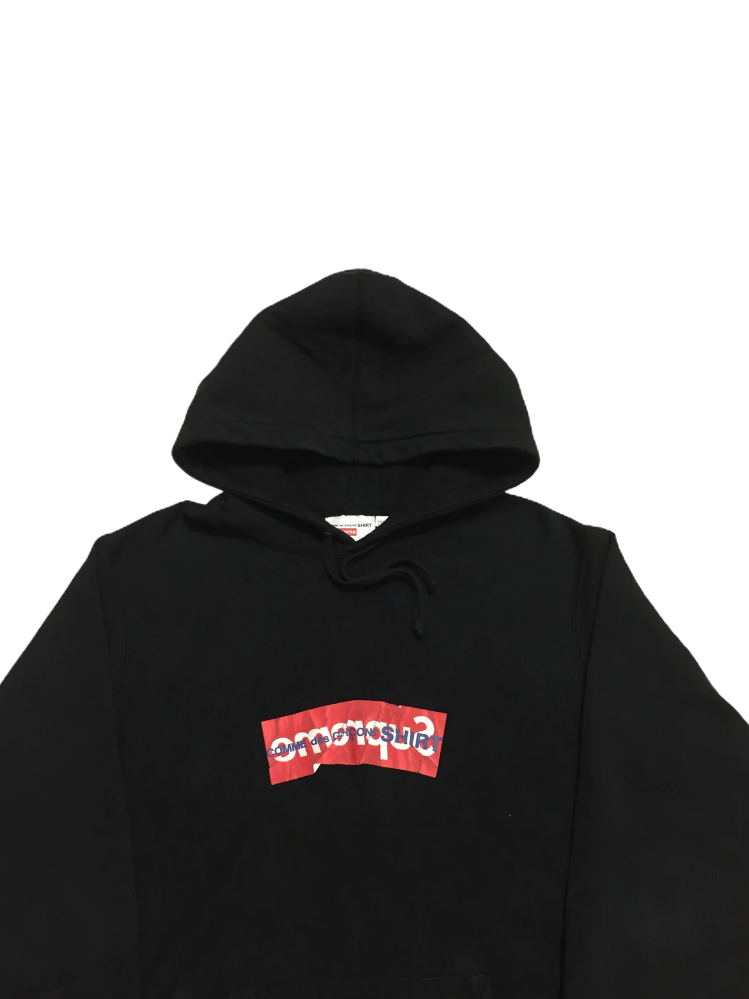 2017 Supreme x CDG Black Box Logo Hoodie