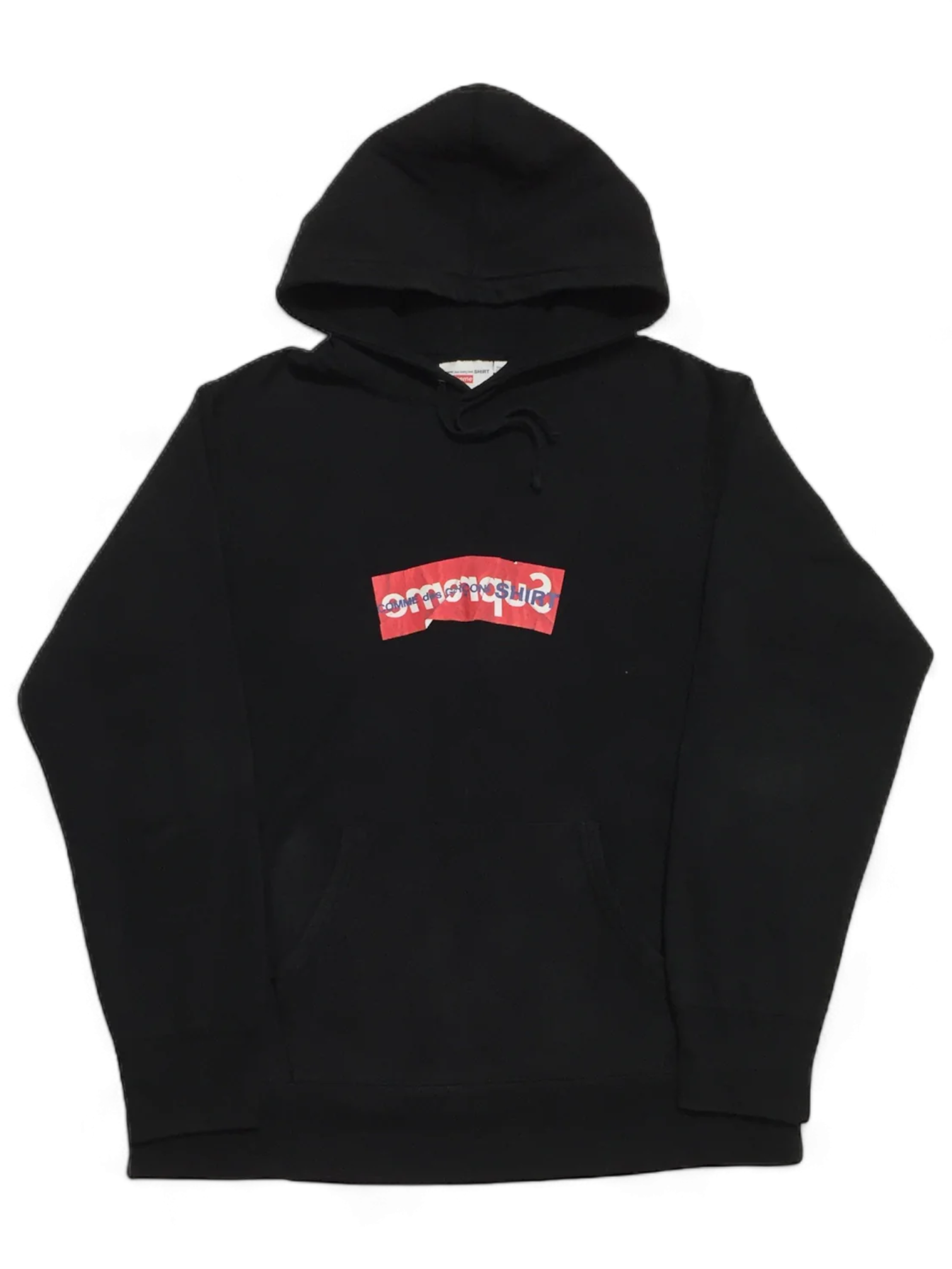 2017 Supreme x CDG Black Box Logo Hoodie