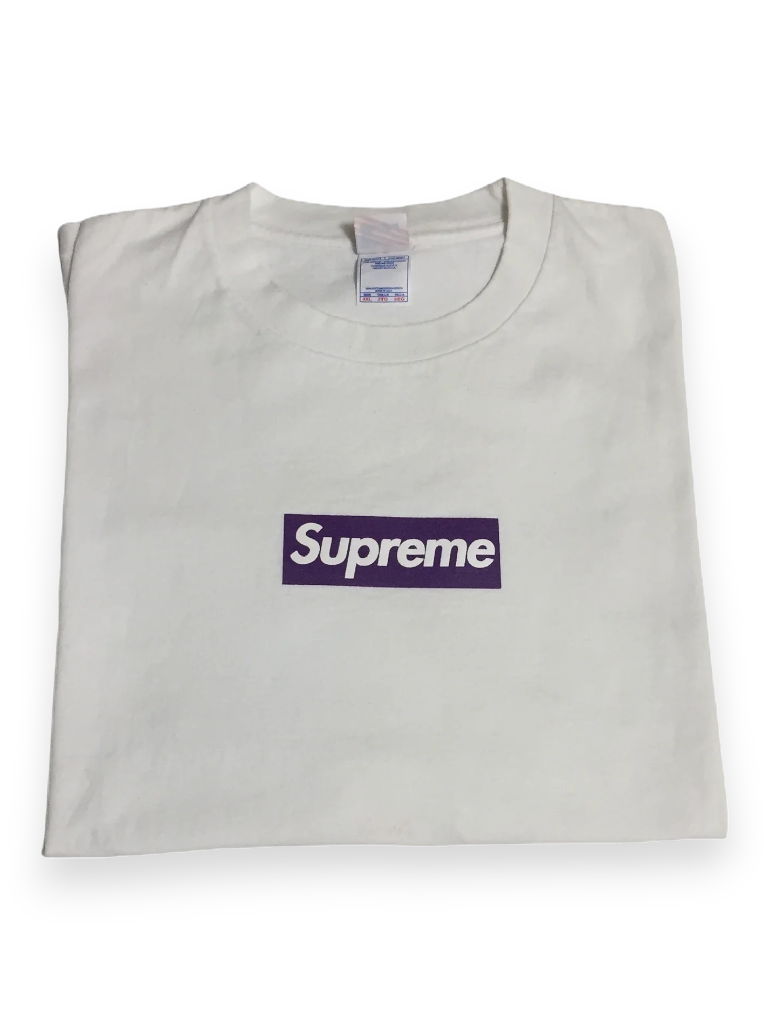 2012 Supreme Unreleased Purple Three 6 Mafia Box Logo Tee