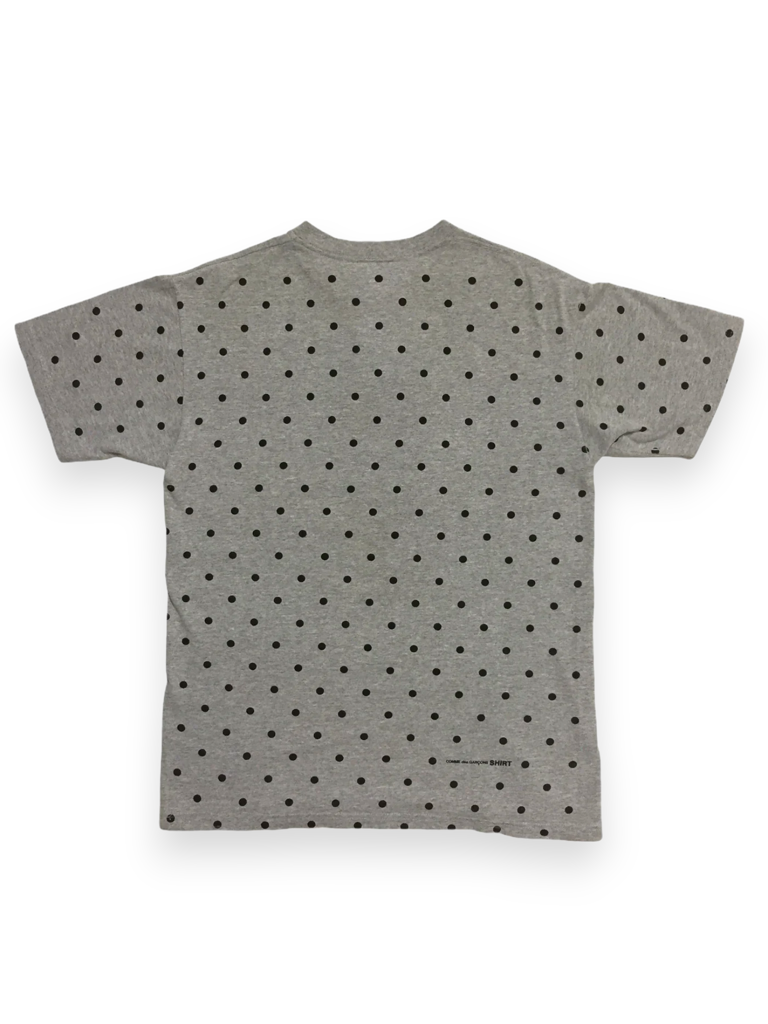 2012 Supreme x CDG Polka Dot Grey Box Logo Tee