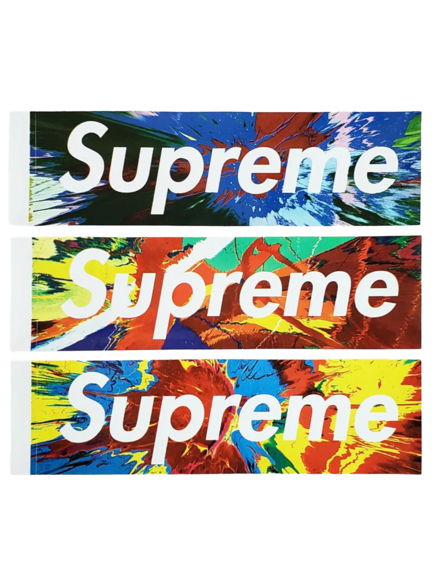 2009 Supreme Damien Hirst Box Logo Sticker Set