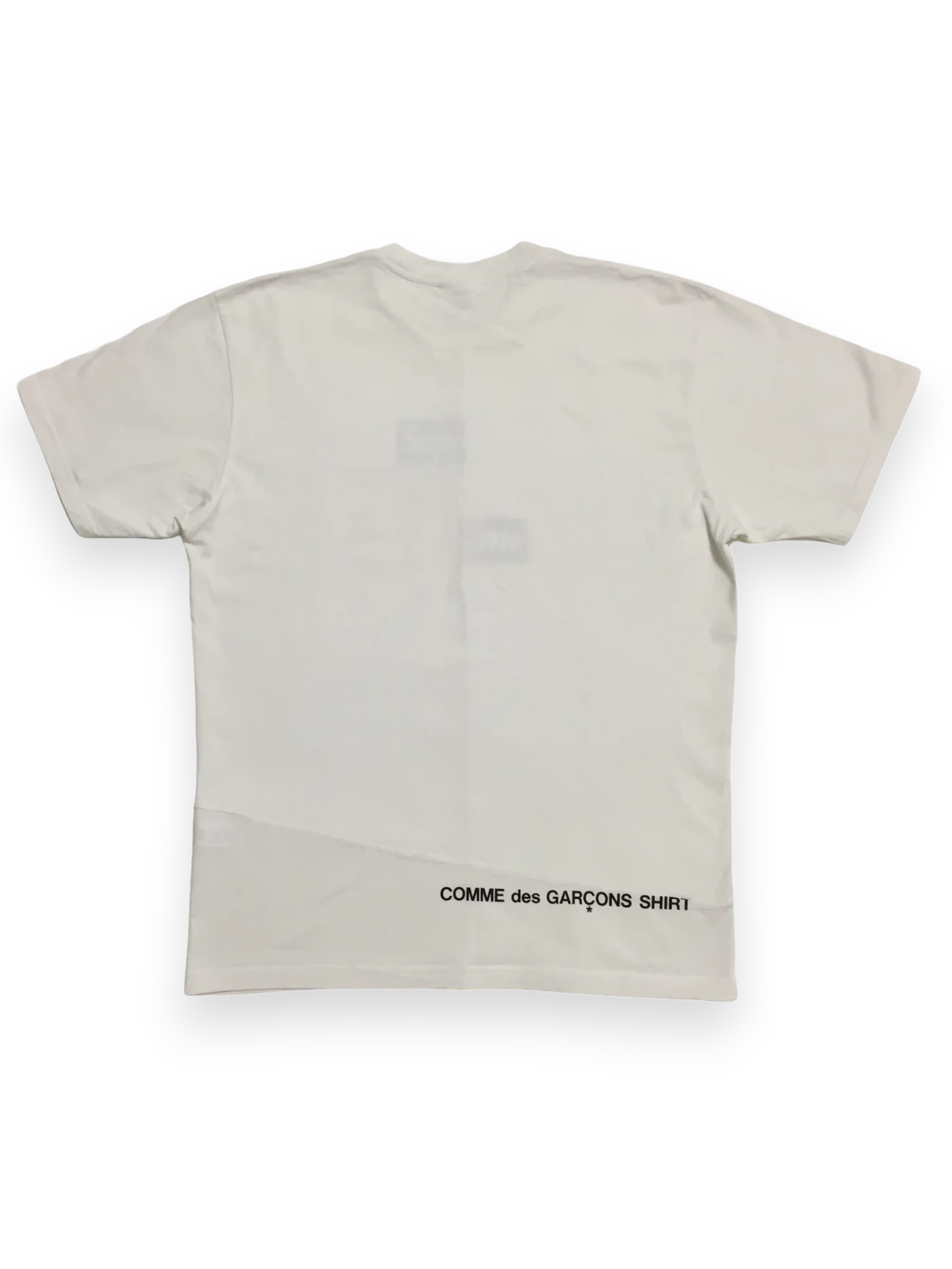 2018 Supreme x CDG White Split Box Logo Tee