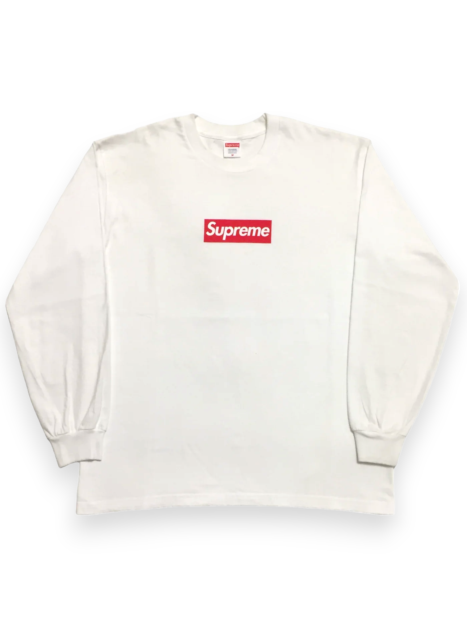 2020 Supreme Red White Box Logo Longsleeve