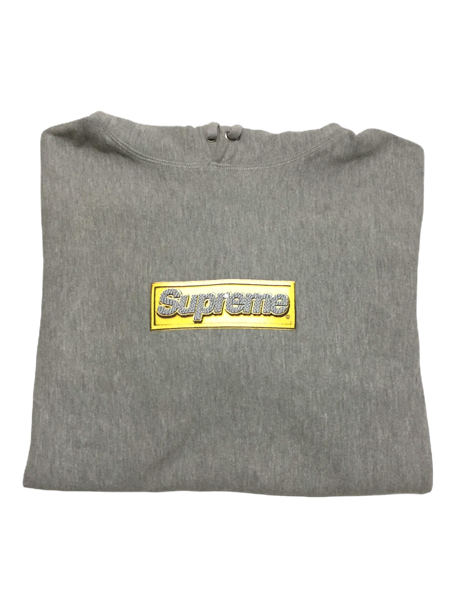 2013 Supreme Grey Bling Box Logo Hoodie