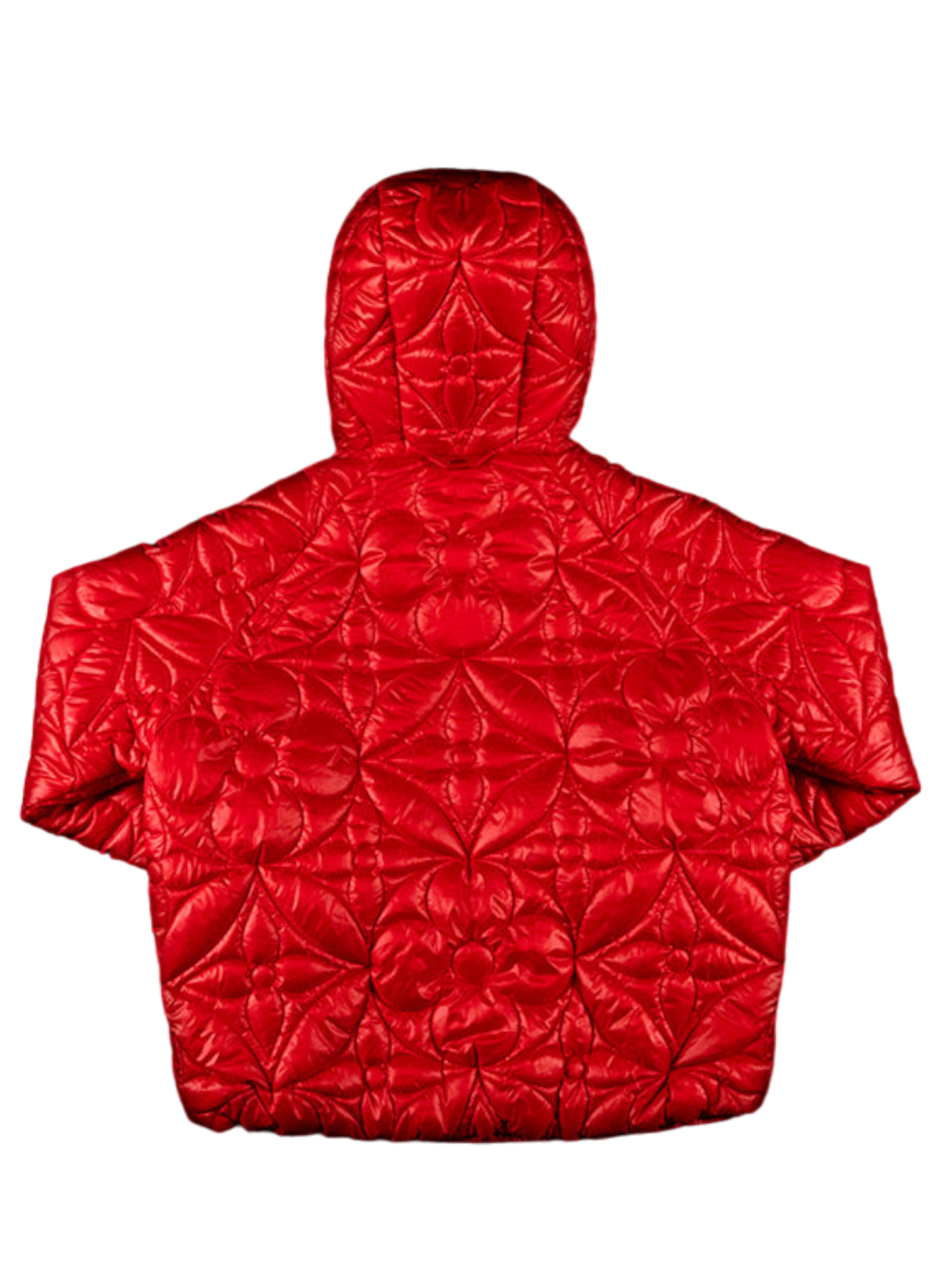 Louis Vuitton x Virgil Abloh LVSE Red Flower Quilted Hooded Jacket