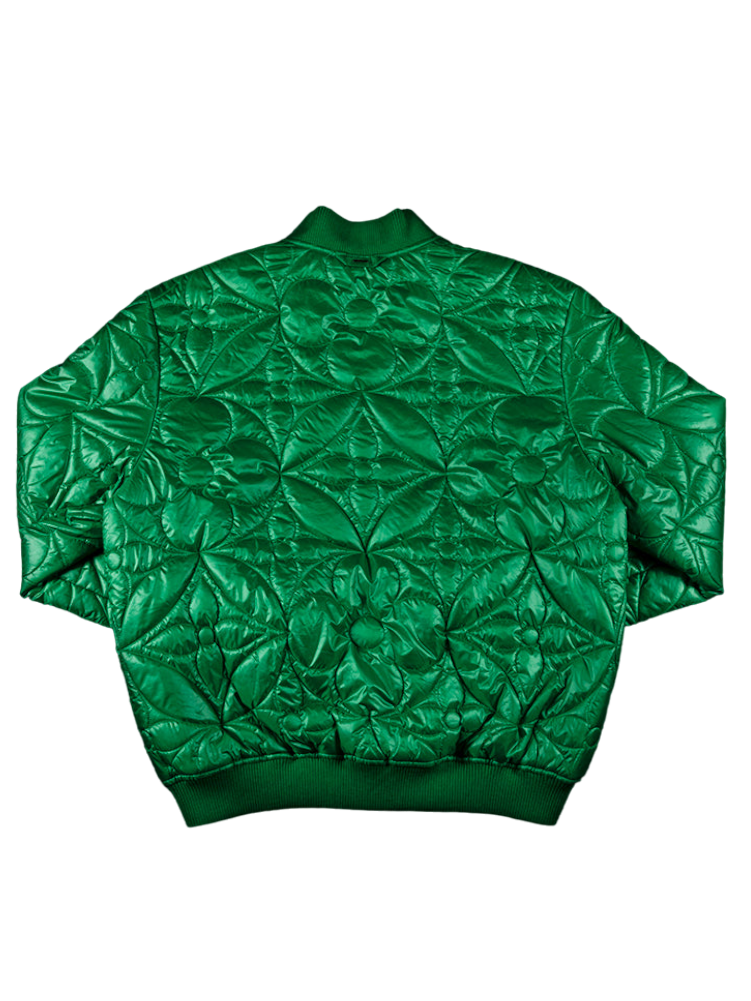 Louis Vuitton x Virgil Abloh LVSE Green Flower Quilted Blouson Jacket